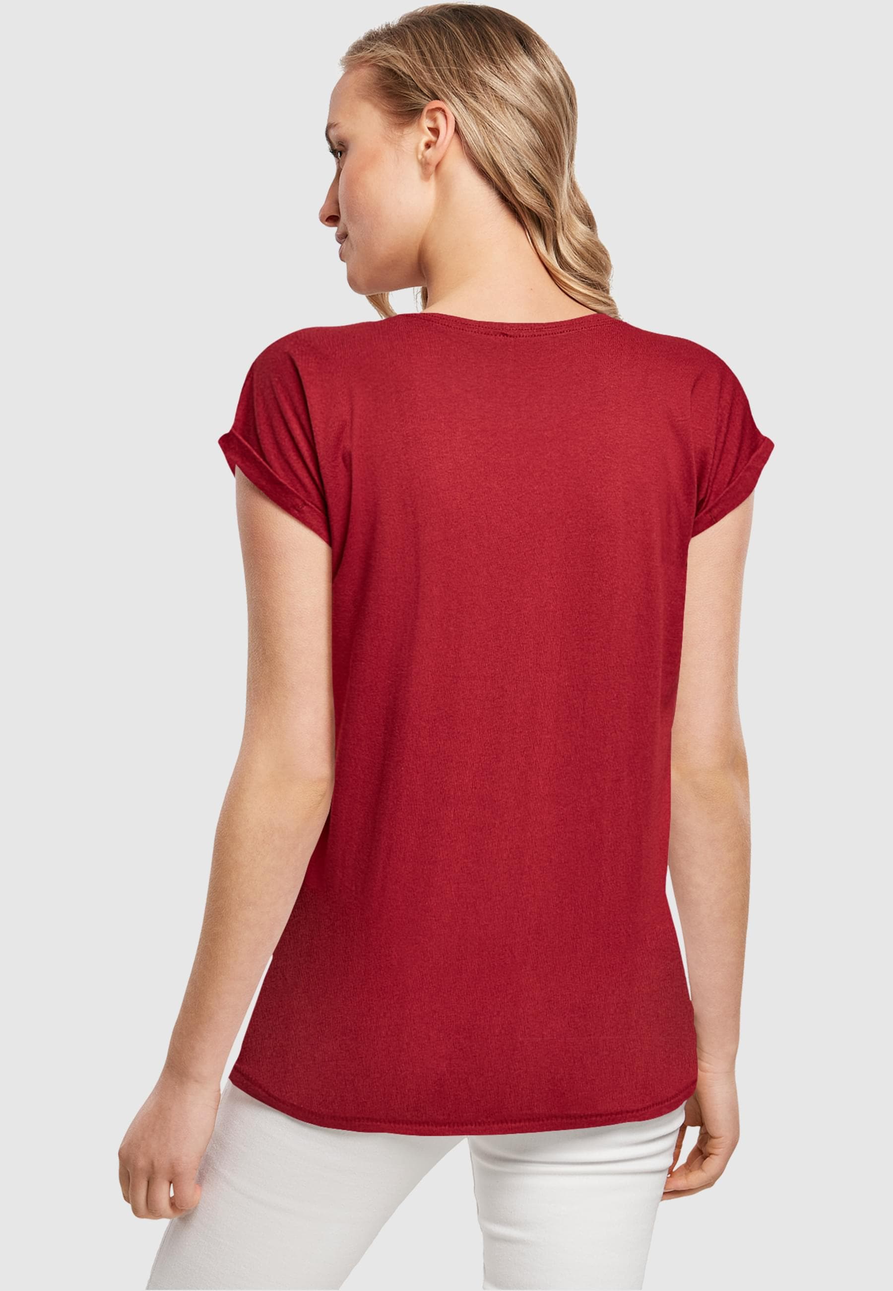 MisterTee Kurzarmshirt »MisterTee Damen Ladies Kicks Love EMB Tee«, (1 tlg.)