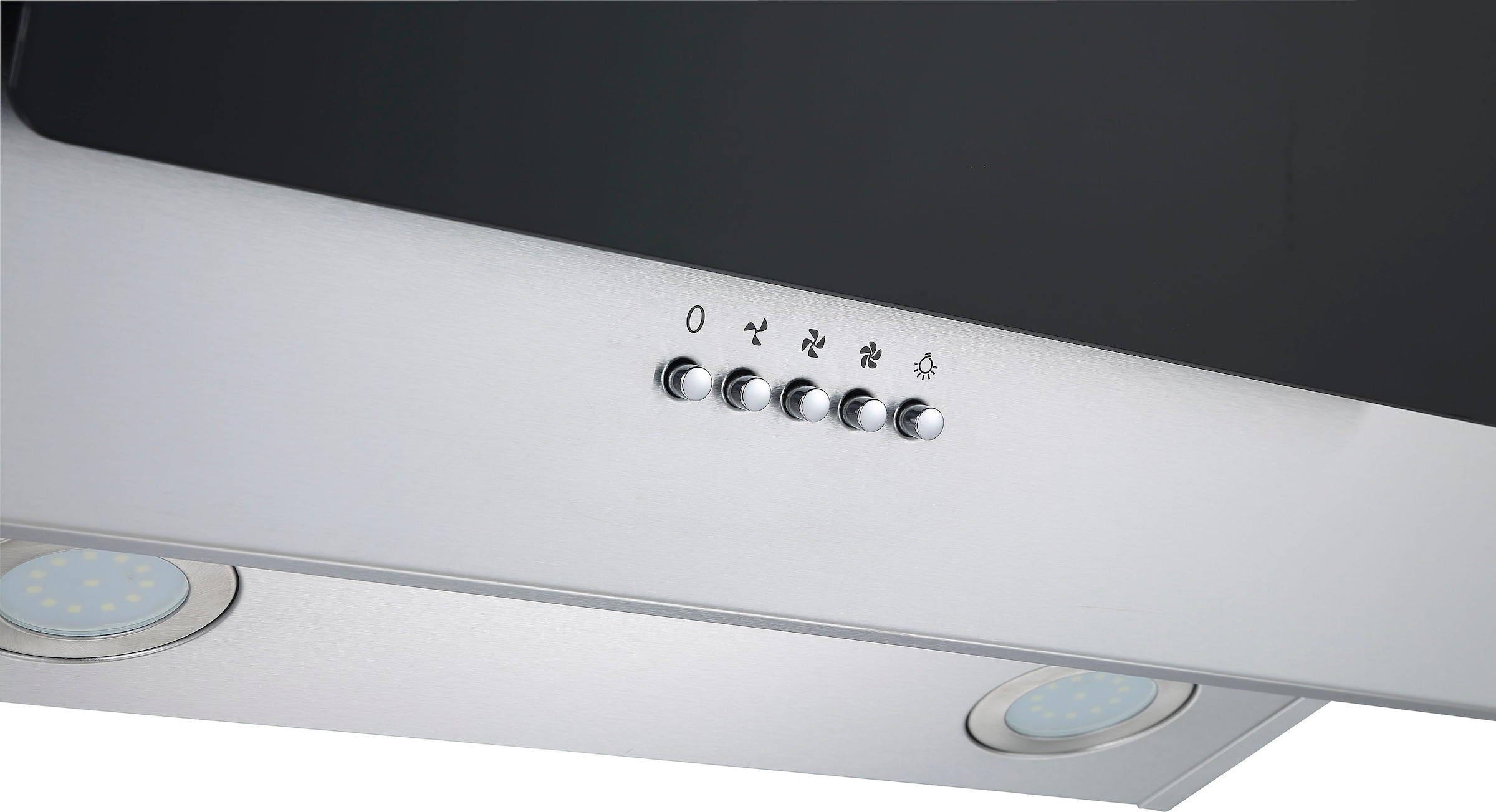 RESPEKTA Kopffreihaube »CH2060« 60 cm, 3 Leistungsstufen, LED-Beleuchtung, Ab- und Umluftfähig