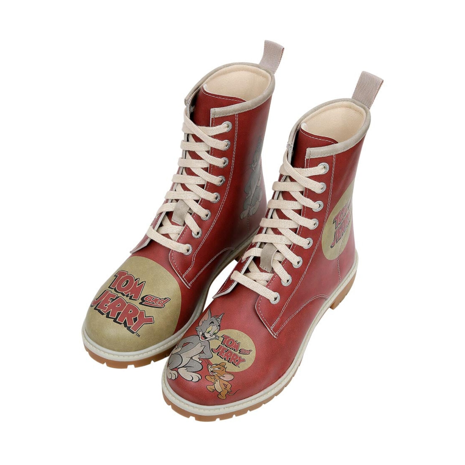 DOGO Schnürboots »Longe Boots Schnürstiefel Tom & Jerry Wb Damen Stiefeletten«  Handgefertigt