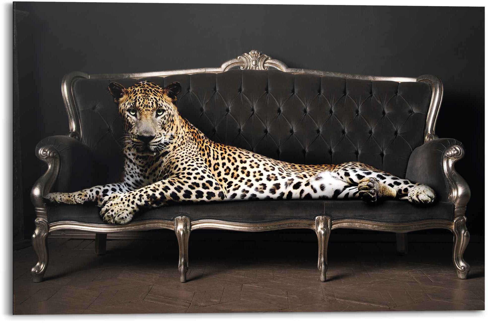 Reinders! Wandbild »Wandbild Leopard Chic Panther - Liegend - Luxus -  Relax«, Leopard, (1 St.) bestellen | BAUR