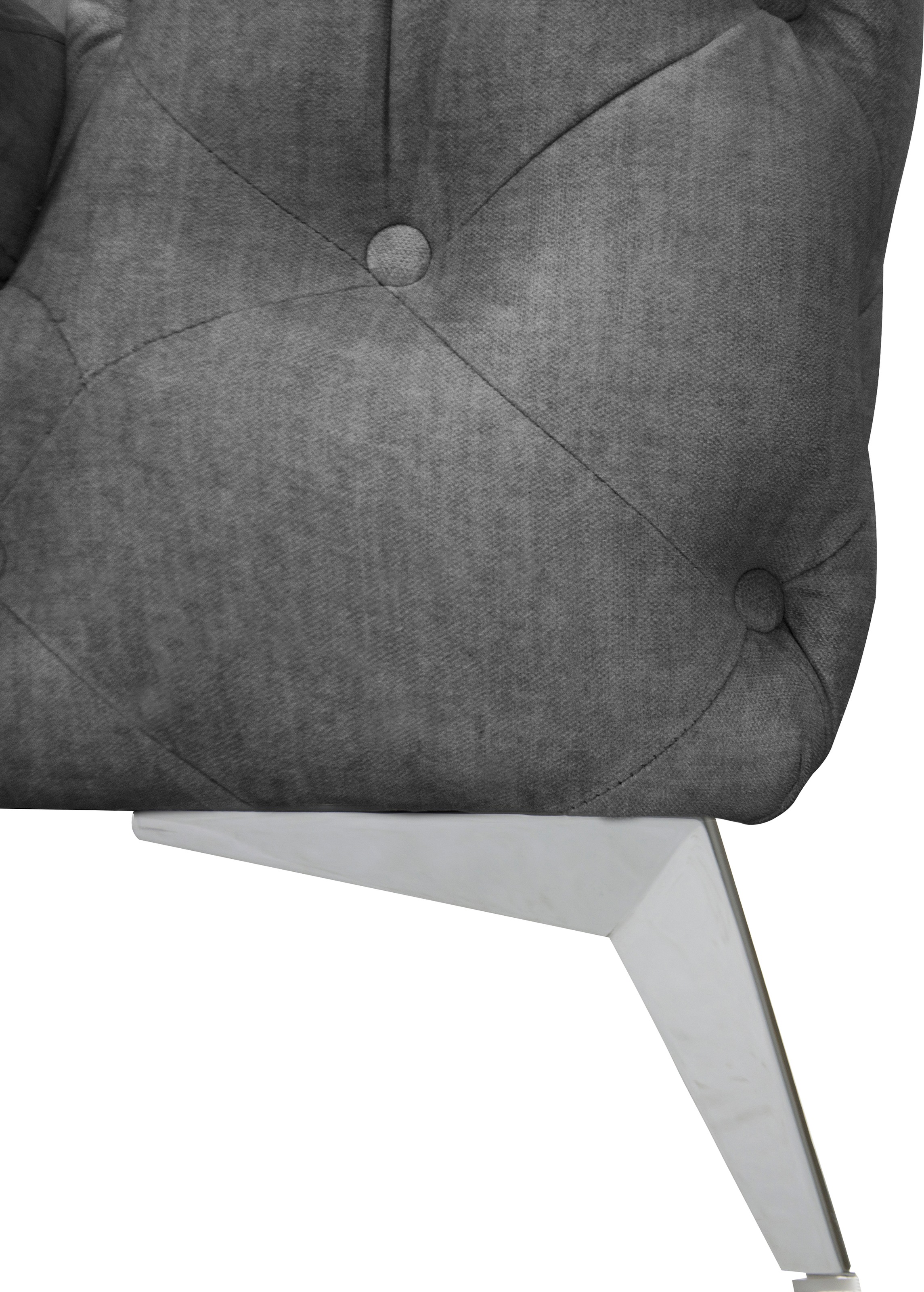 Leonique Chesterfield-Sofa »Glynis«, aufwändige Knopfheftung, moderne Chesterfield Optik, Fußfarbe wählbar
