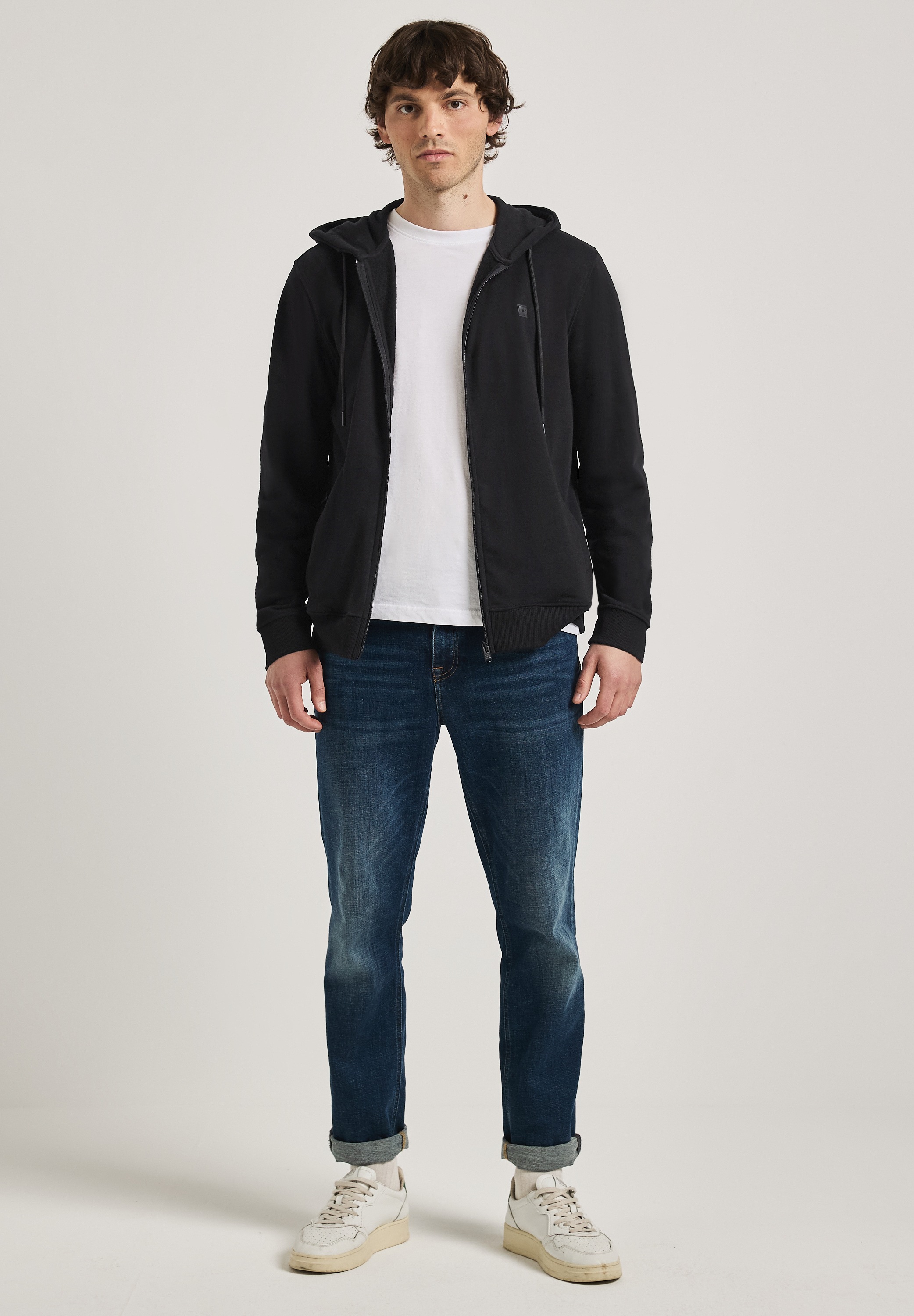Thumbnail - STREET ONE MEN Sweatjacke, mit Kapuze mit Tunnelzugband