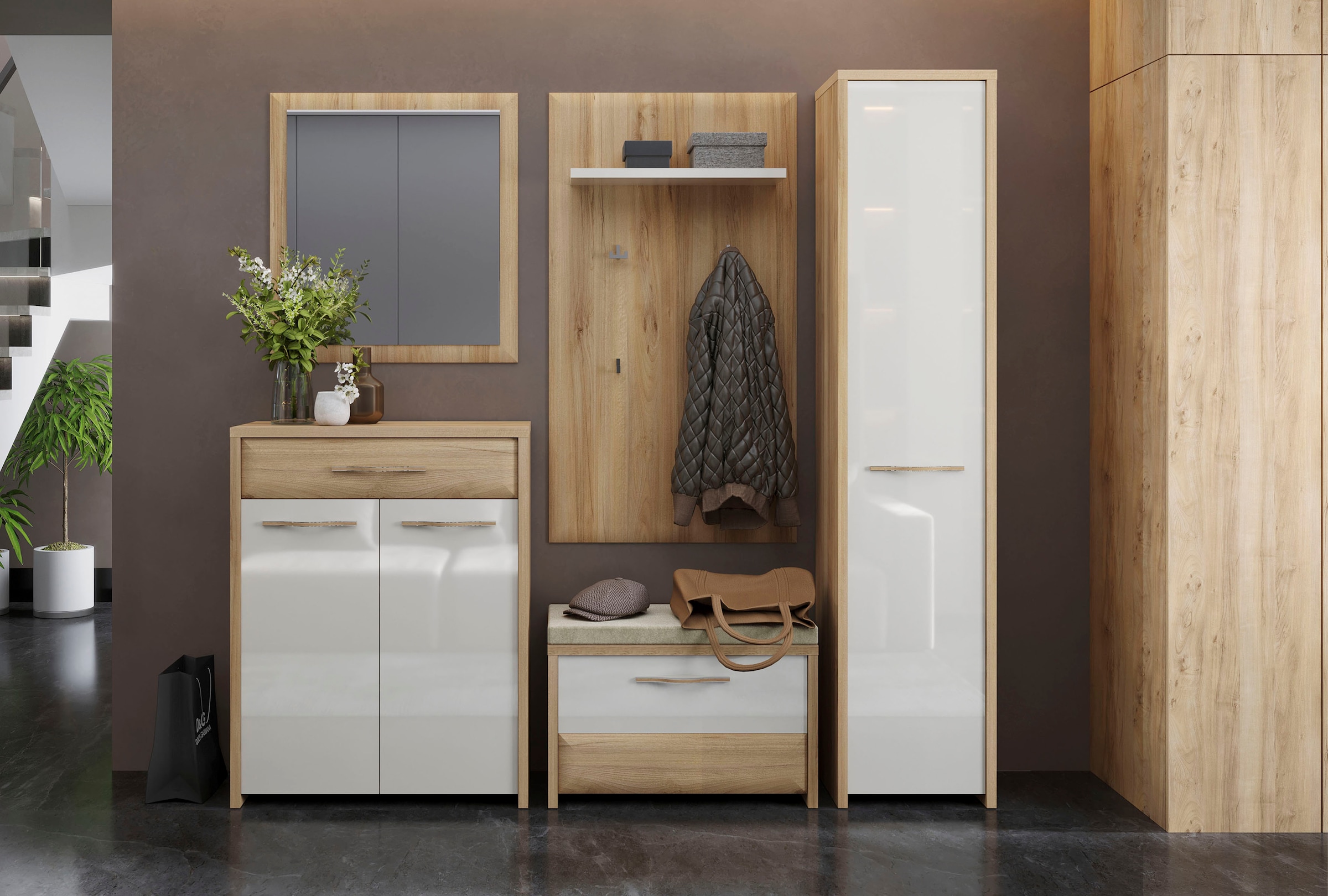 Home affaire Schuhschrank »Gala«, hochwertig UV lackiert, Soft-Close-Funktion