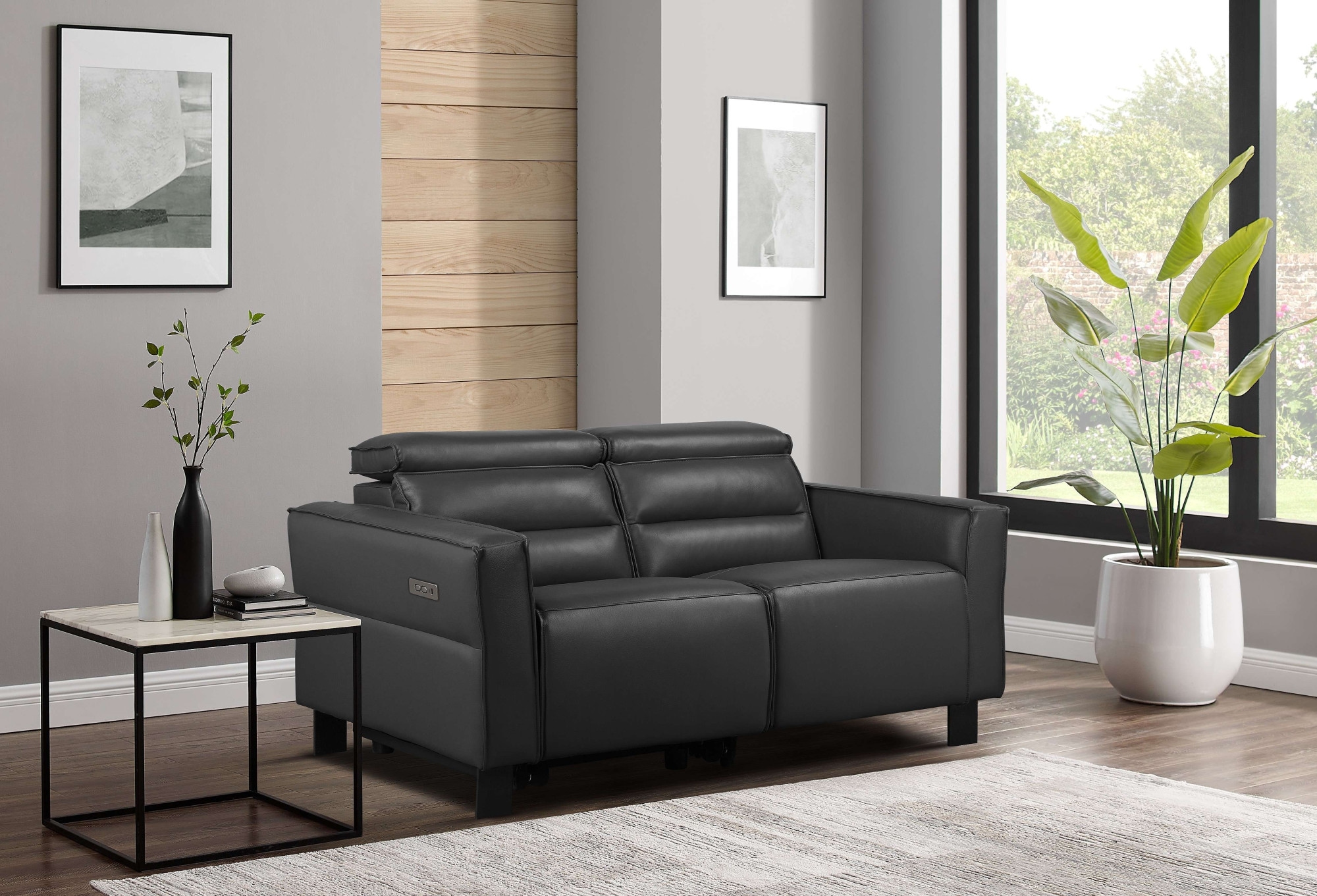Places of Style 2-Sitzer »Carpari, 162 cm, mit manueller od. elektrischer Relaxfunktion«, (USB A/C), sowie Kopfteilverstellung