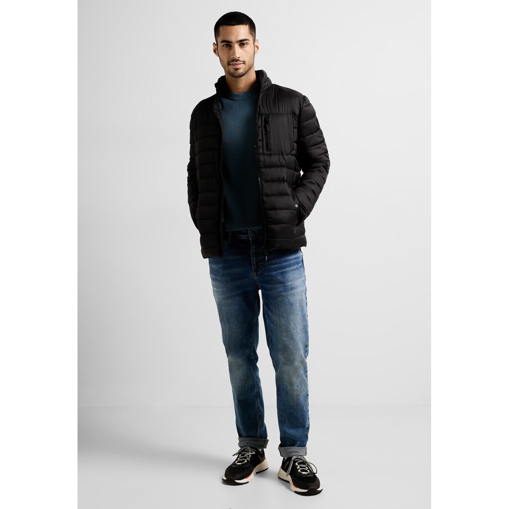 STREET ONE MEN Steppjacke, ohne Kapuze, mit Brusttasche