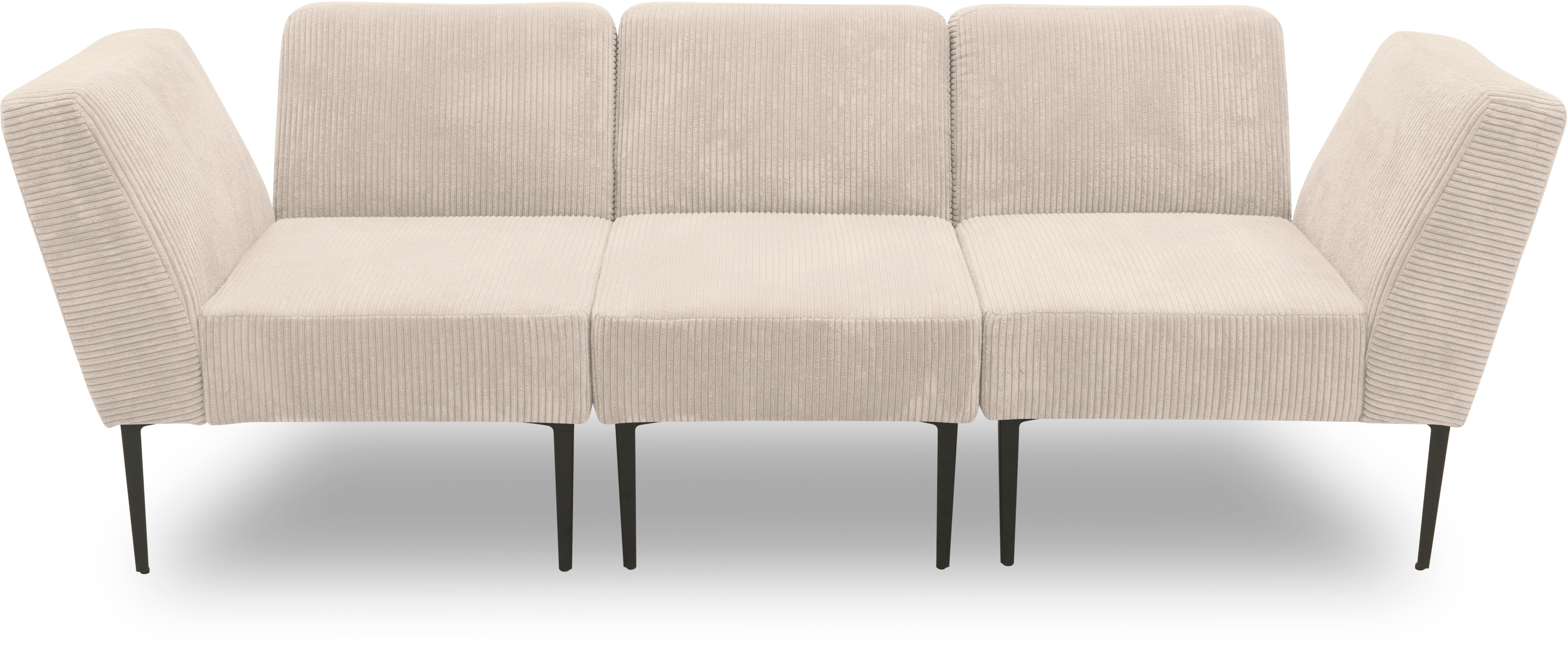 DOMO collection Sessel "700010 Lieferzeit nur 2 Wochen, auch einzeln stellbar" Cord-Bezug, Fußhöhe passend für gängige Saugroboter