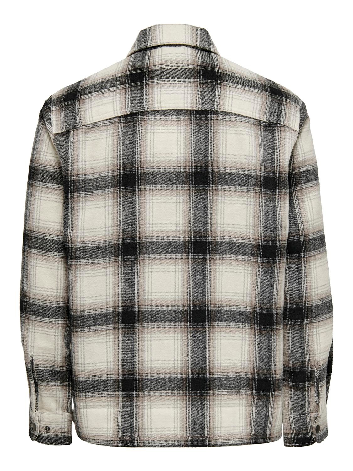 ONLY & SONS Langarmhemd »ONSAUSTIN WOOL ZIP OVERSHIRT«