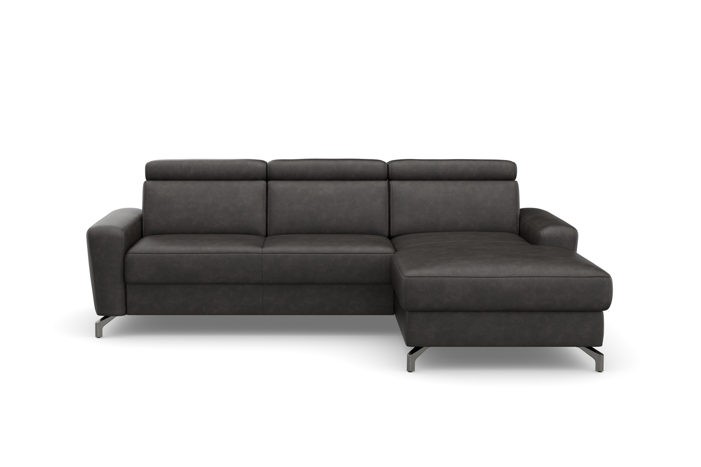 sit&more Ecksofa »Scarlett L-Form«, inklusive Kopfteilverstellung, wahlweise mit Bettfunktion, Bettkasten