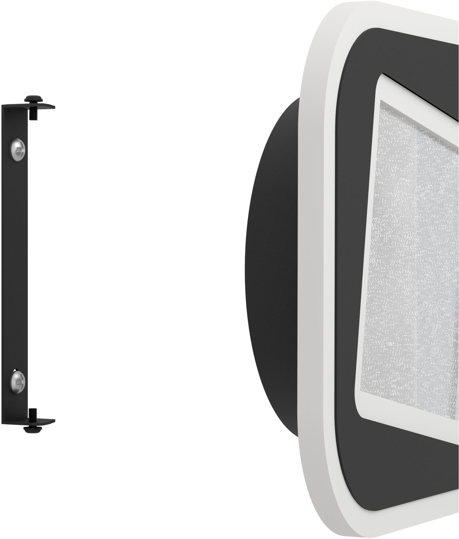 EGLO Wandleuchte »MACCHIONI Wandlampe - Stahl, Kunststoff - LED - 12W - IP20« LED-Modul 1 Stk. Neutralweiß Wandstrahler, Wandspot, Wohnzimmer, Flur, L20 x B20 x AL4,5 cm