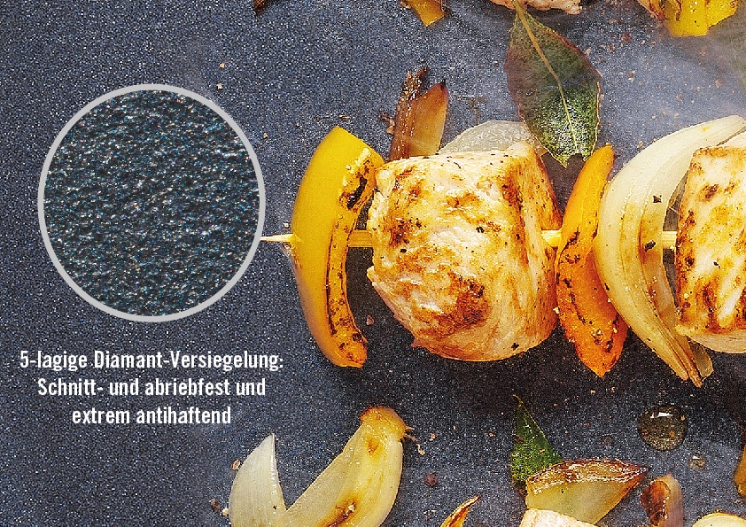 WOLL MADE IN GERMANY Pfannen-Set »Diamond Lite« Aluminiumguss Set, 4 tlg. tlg. Abnehmbarer Stiel