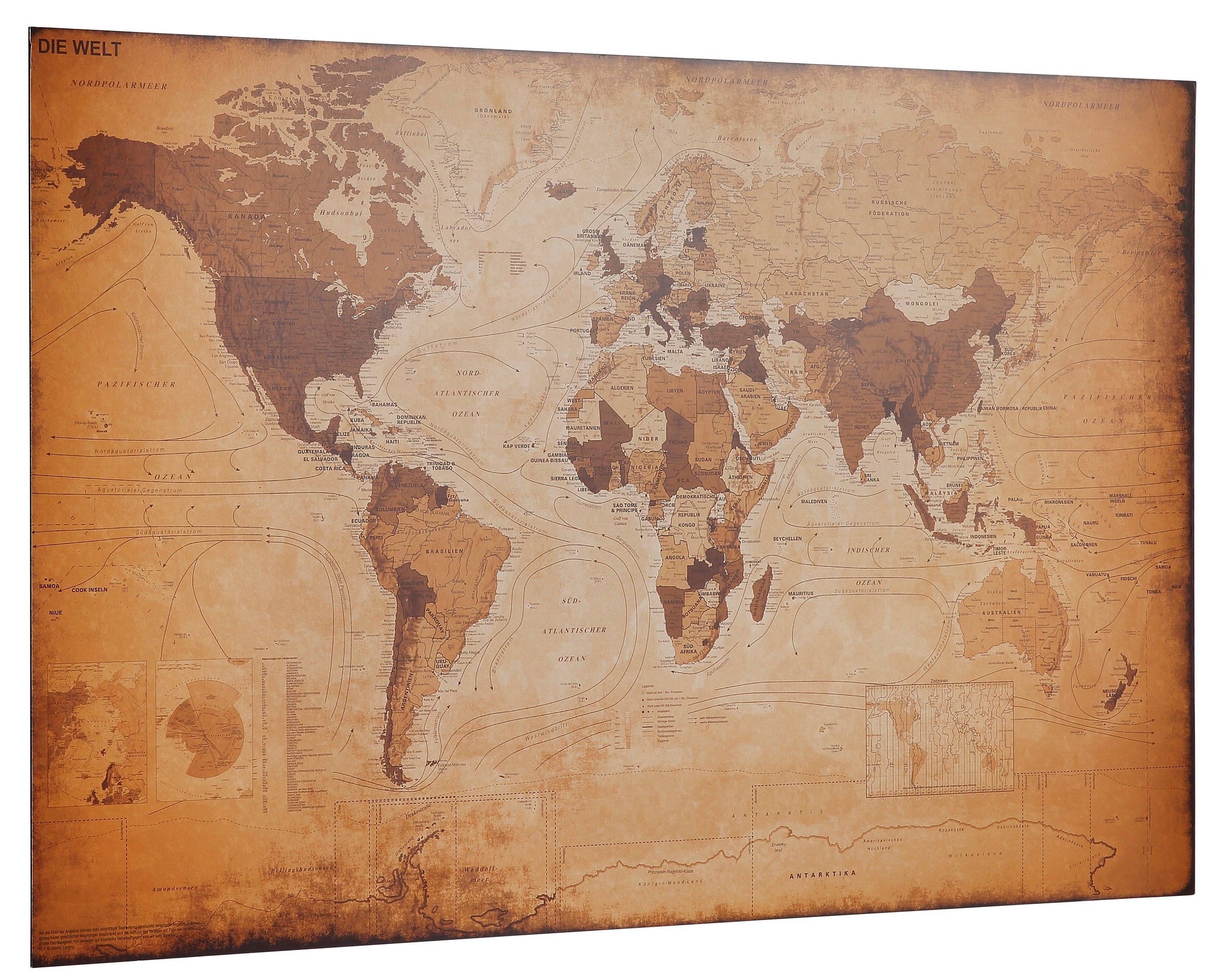 Thumbnail - Home affaire Bild "Weltkarte - antik" 90/60 cm