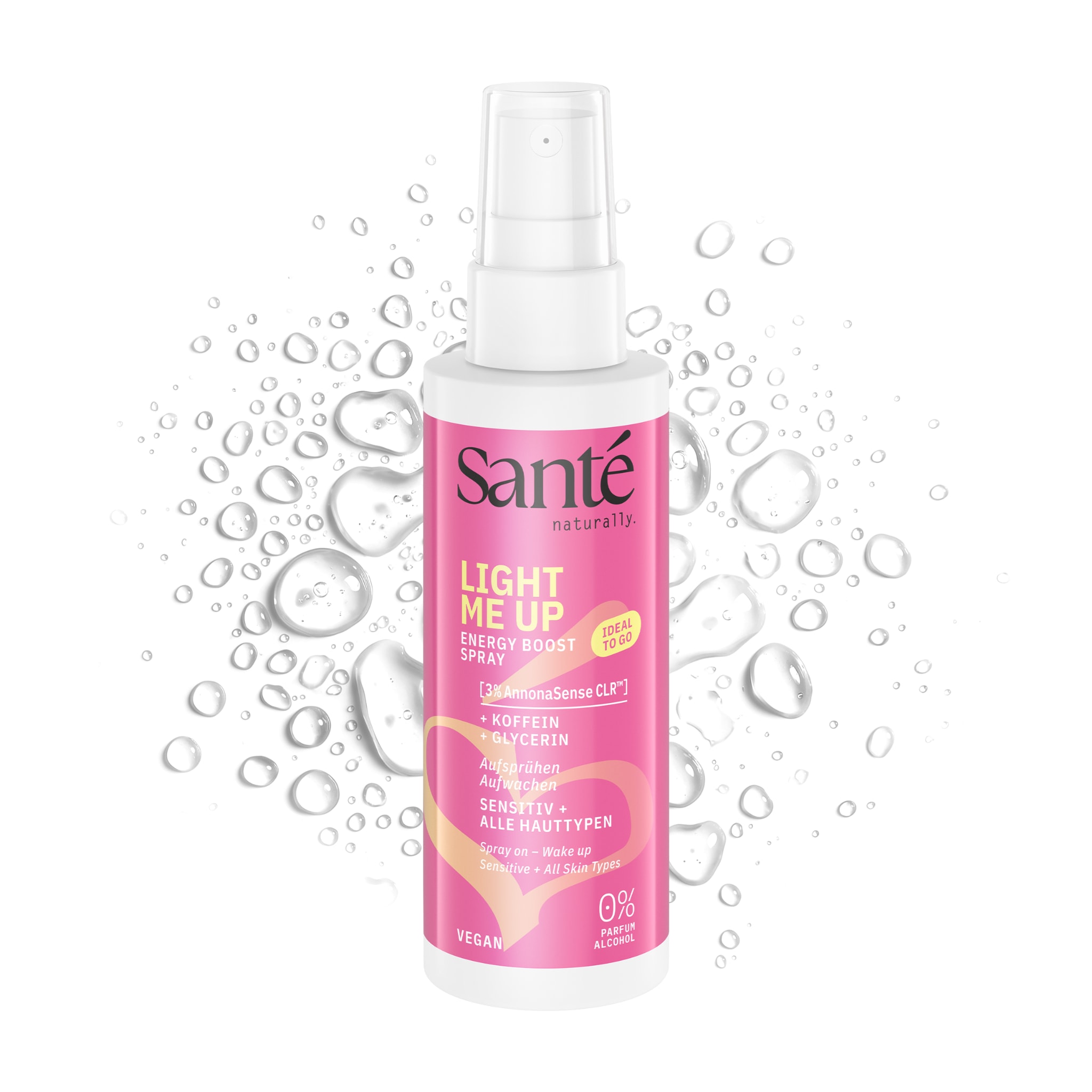 SANTE Gesichtsspray »LIGHT ME UP ENERGY BOOST SPRAY« mit leichter Nebel-Formel, für alle Hauttypen