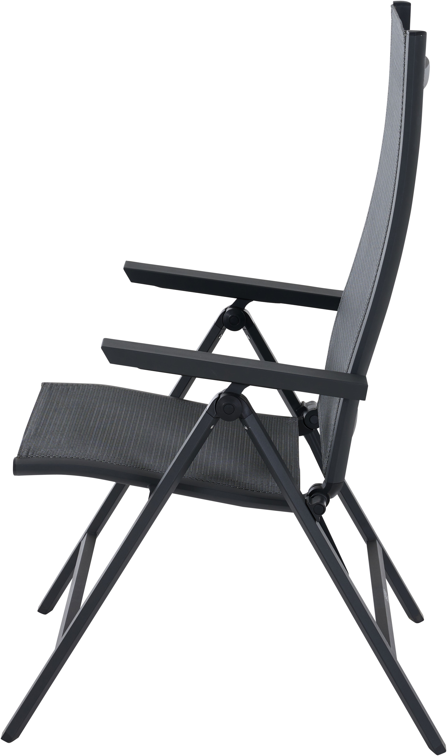 Siena Garden Gartensessel »TAURO Klappsessel, matt anthrazit« Gestell aus Aluminium, Ranotex® Bezug royal-grey