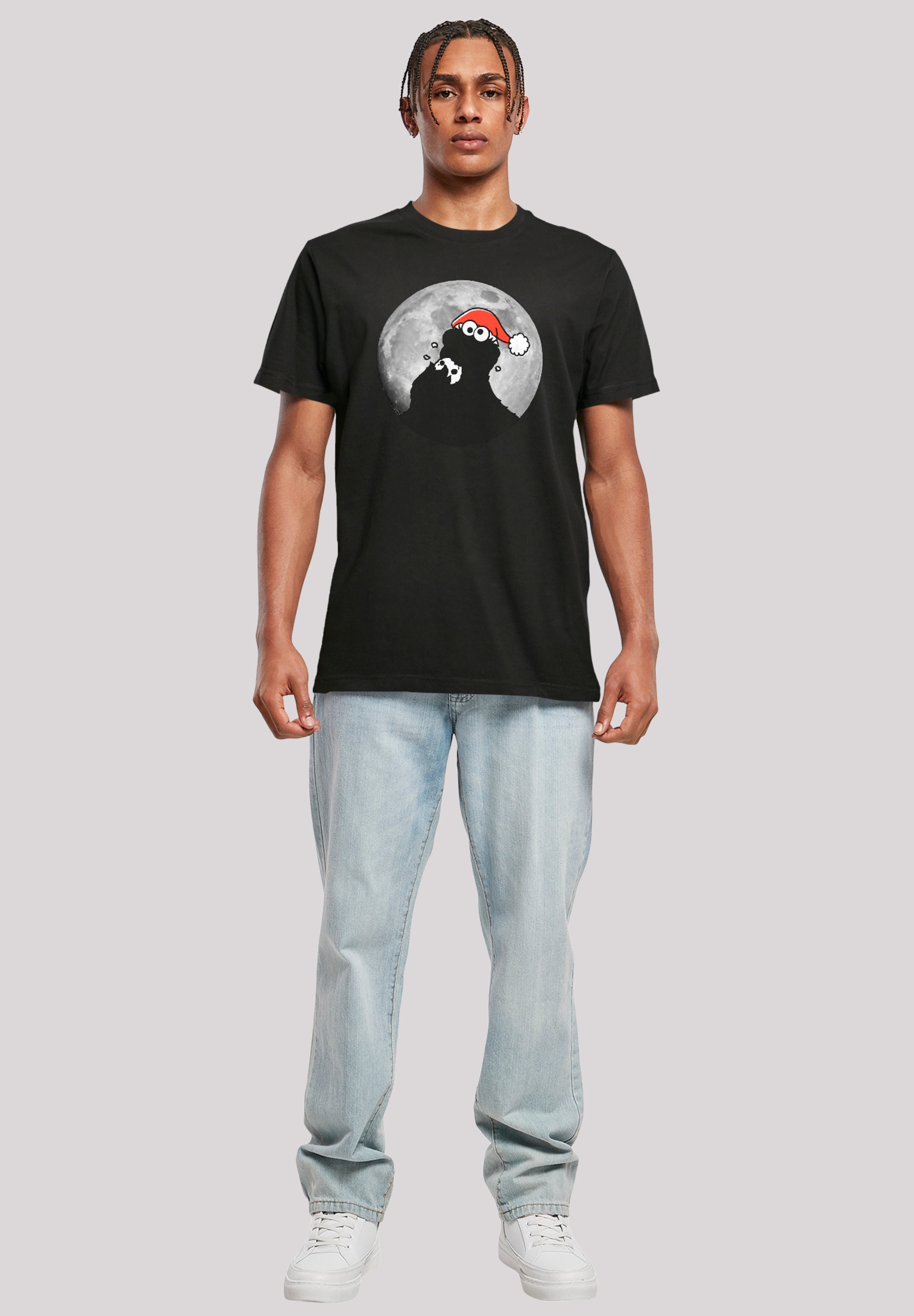 F4NT4STIC T-Shirt »Krümelmonster Weihnachten«, Premium Qualität