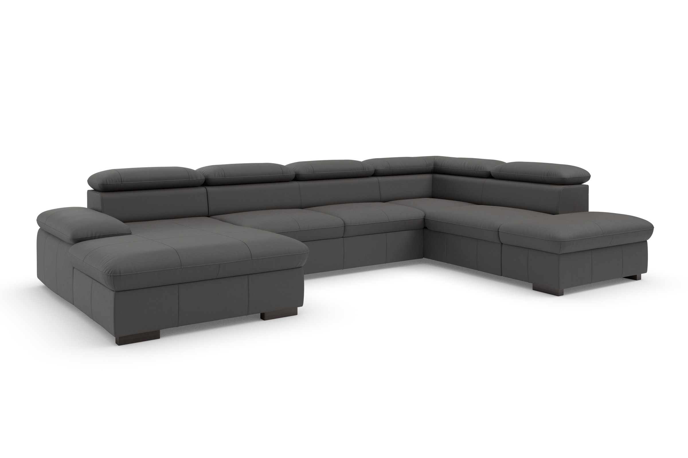 Thumbnail - Home affaire Wohnlandschaft "Alberto U-Form" mit Kopfteilverstellung, wahlweise mit Bettfunktion