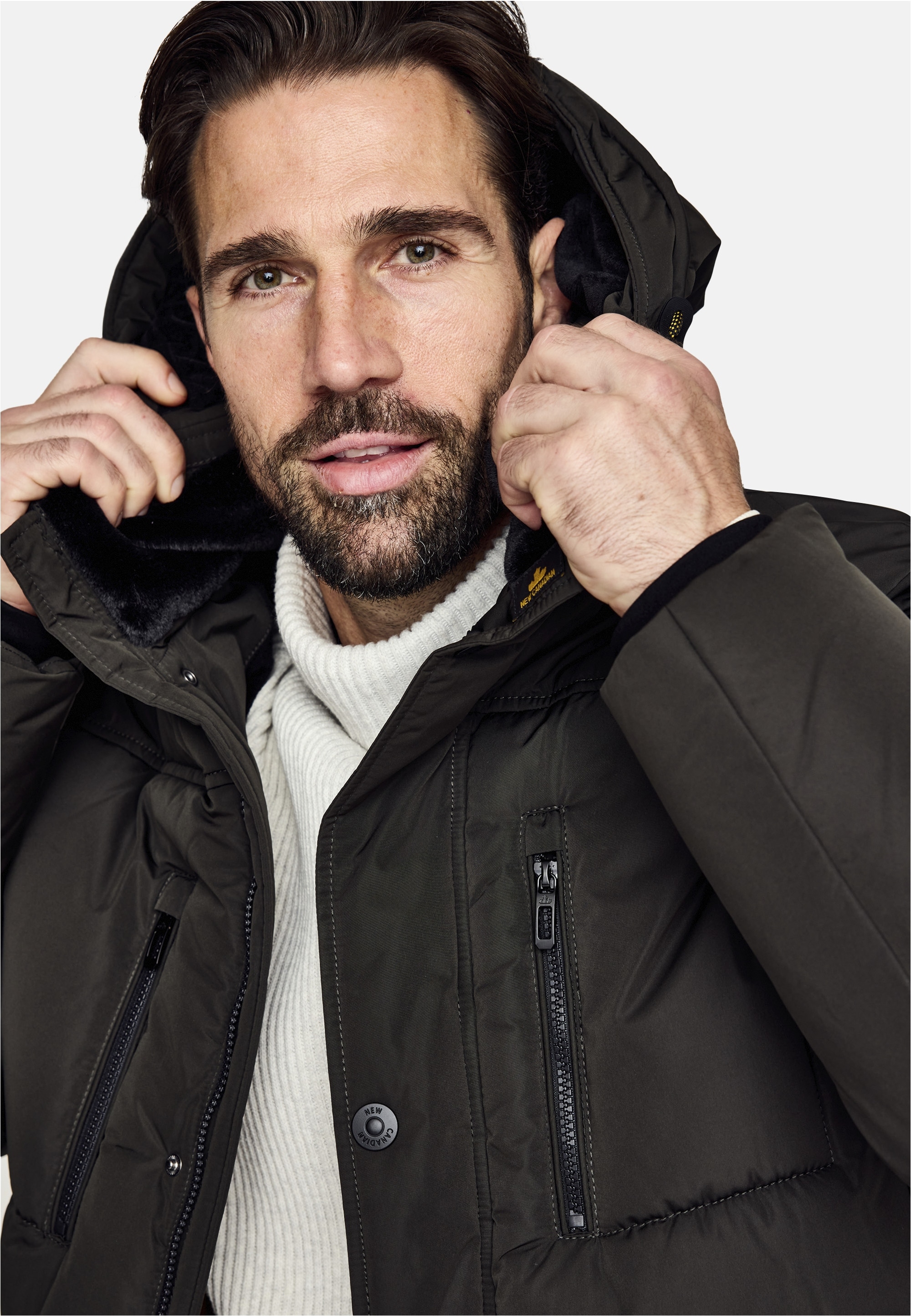 New Canadian Outdoorjacke »dry iQ-Funktionsjacke«, mit abnehmbarem Fellkragen