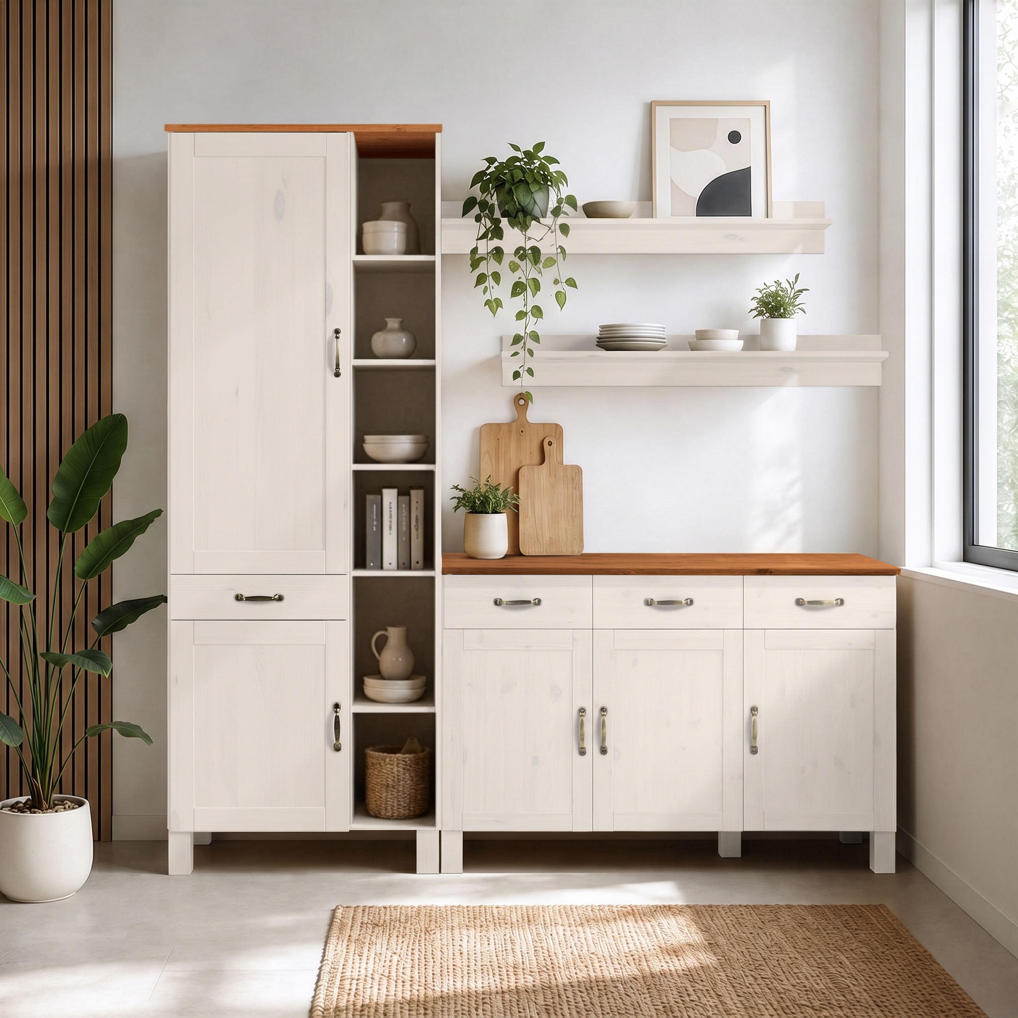 Home affaire Sideboard »Alby« Breite 125 cm, 3 Türen, 2 Schubkästen
