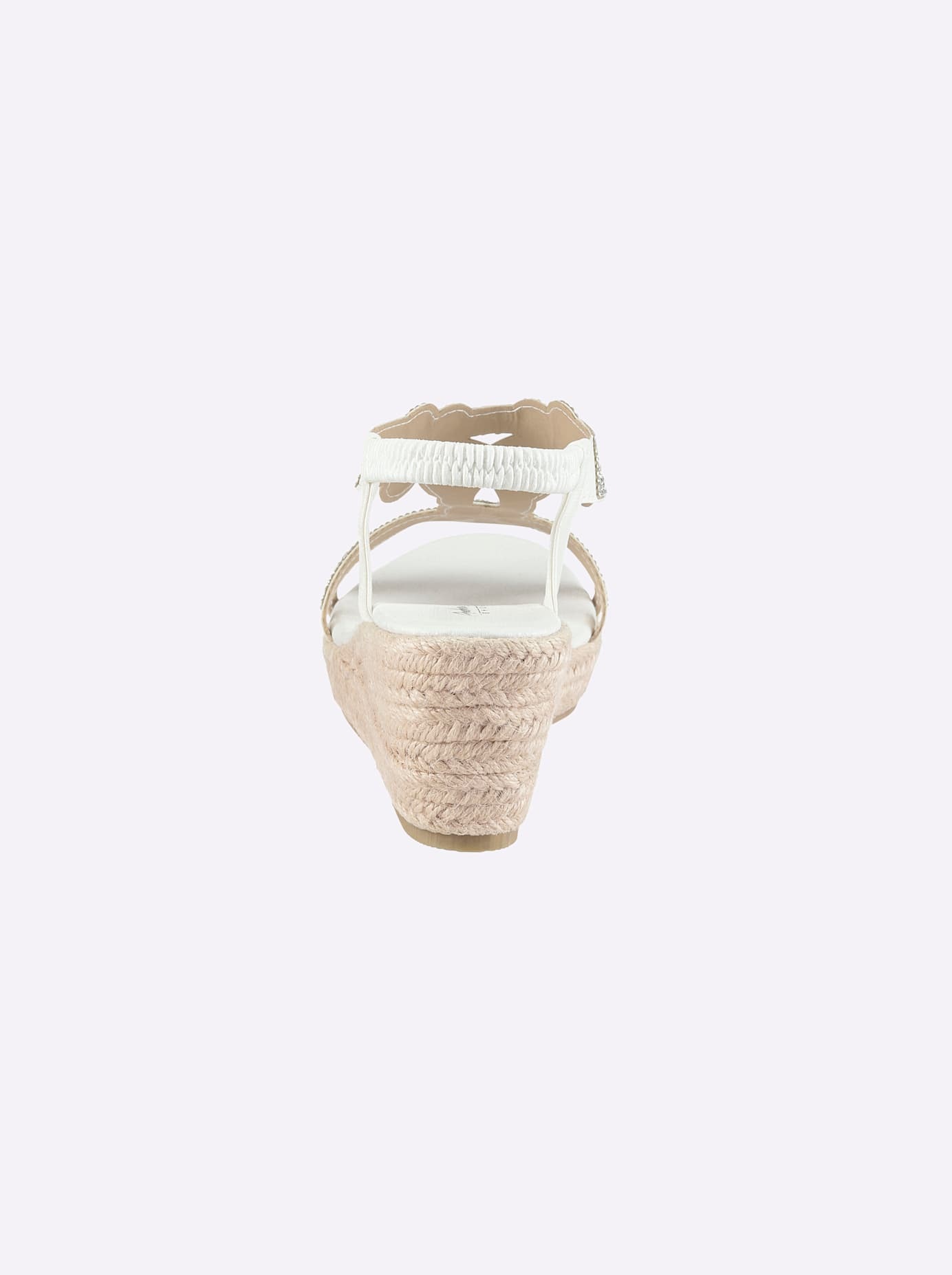 Sandalette ANDREA CONTI, Damen, Gr. 39, weiß, Textil, Schuhe Sandalette 2