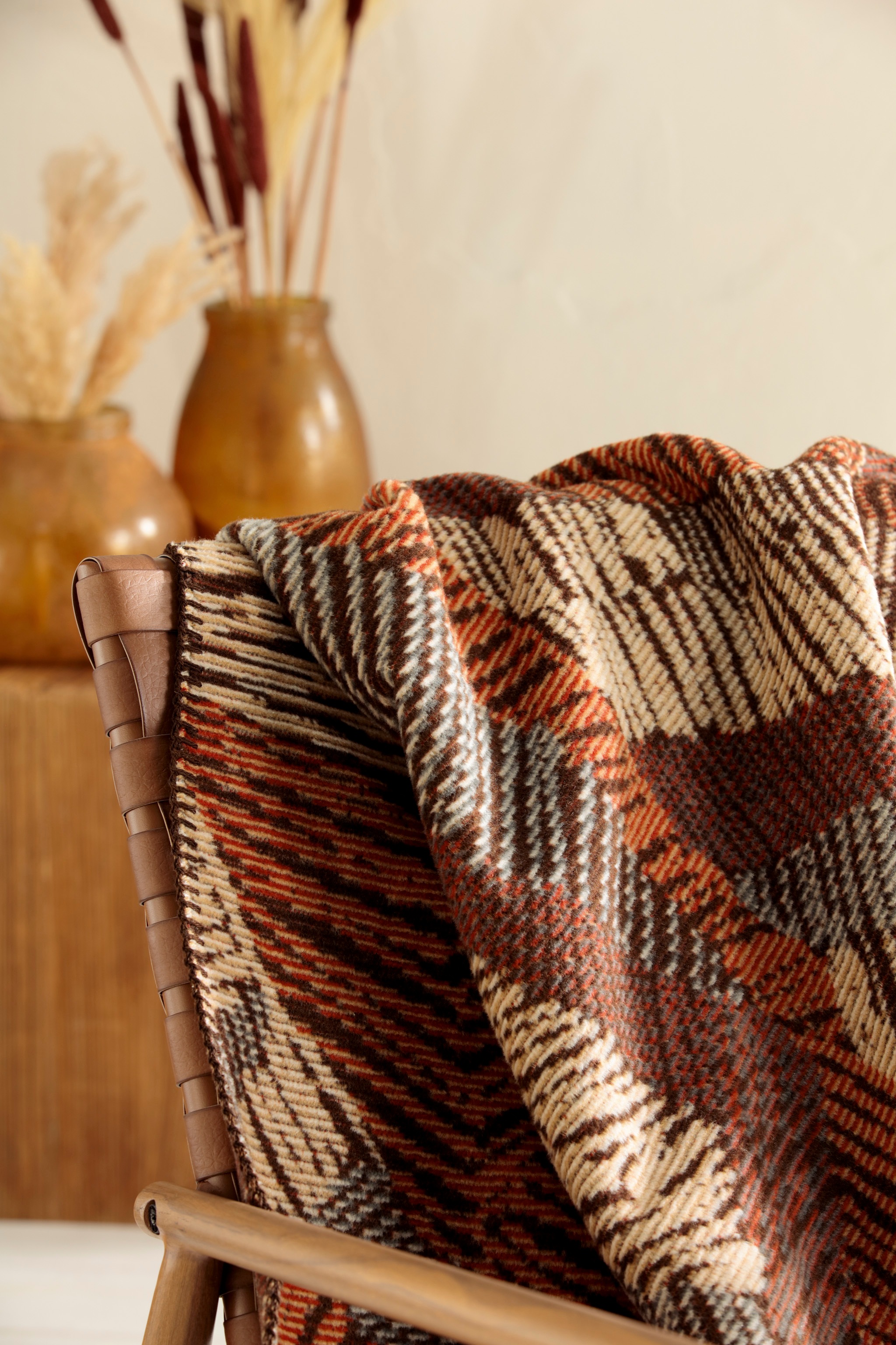 Biederlack Wohndecke »Rustic«, mit geketteltem Zierstich