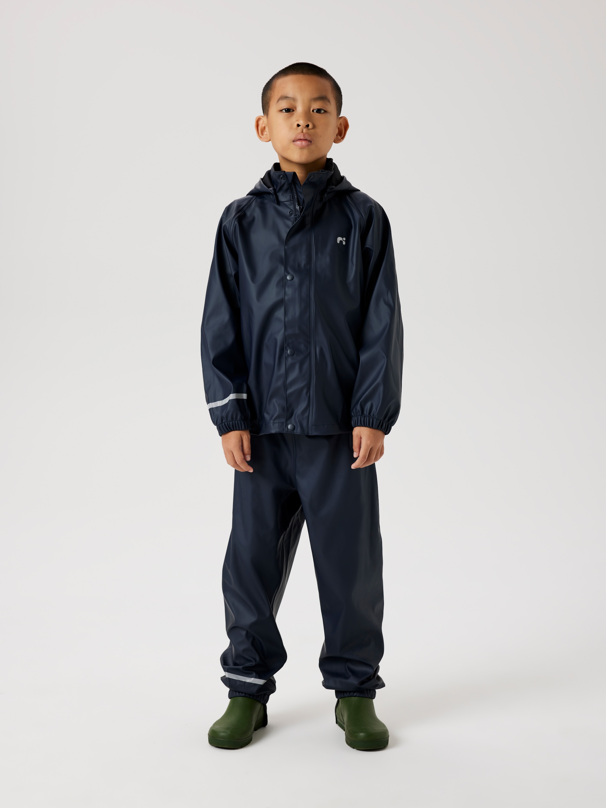 Name It Regenmantel "NKNDRY10 Regenjacke und Hose im Set" Set, 2 Stk. Keine Latzhose Unifarben, casual, regular fit, Kunstfaser, Web