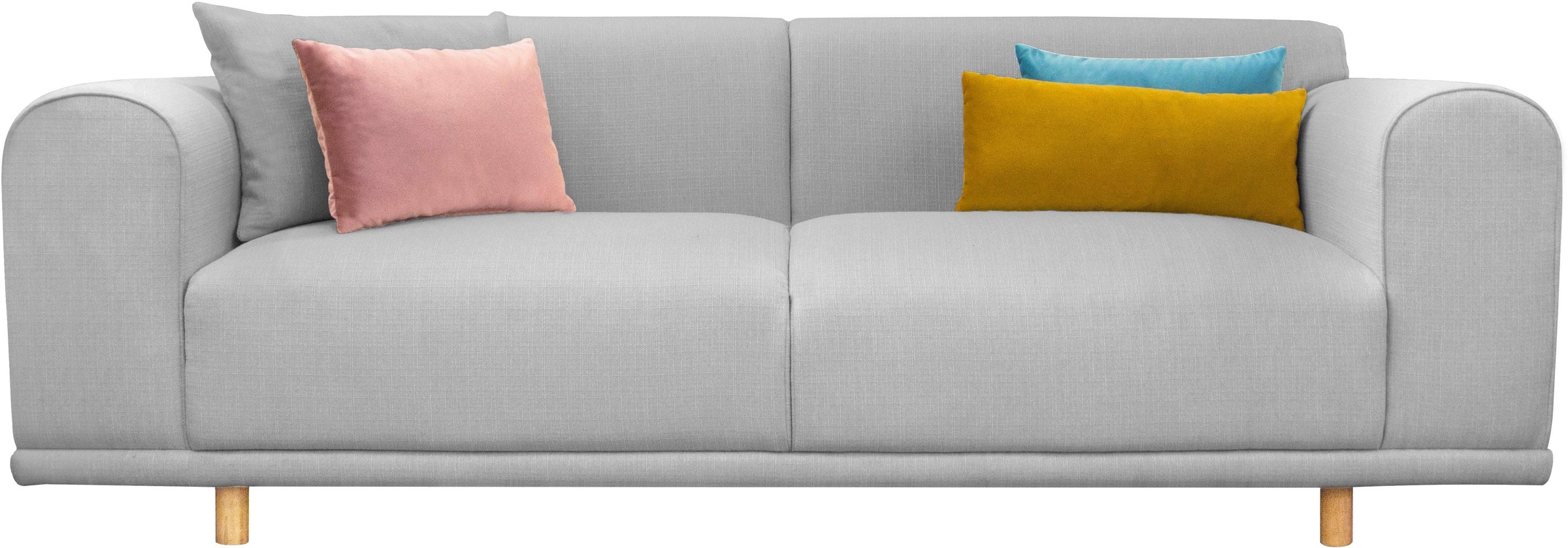 Thumbnail - OTTO home 3-Sitzer "Maroon" in skandinavischem Design, mit losen Kissen