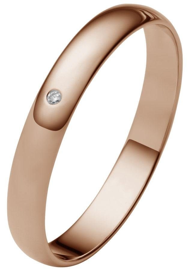 Firetti Trauring »Schmuck Geschenk Gold 375 Hochzeit Ehering "LIEBE"«, Made in Germany, wahlweise mit oder ohne Brillant