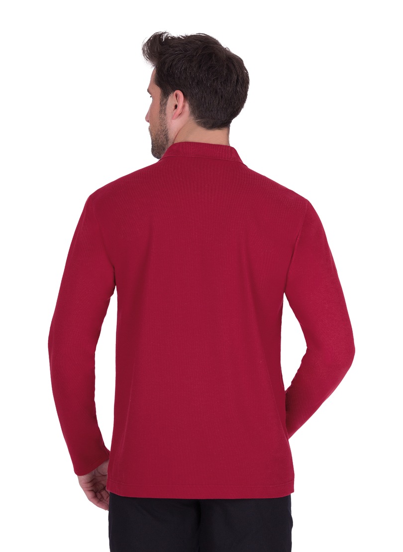 Trigema Poloshirt »TRIGEMA Langarm Poloshirt aus Biobaumwolle«, (1 tlg.)