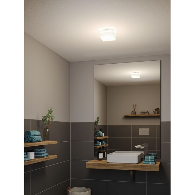 Paulmann LED Deckenleuchte »Selection Bathroom Maro IP44 1x6,8W 155x155mm  3000K Weiß Kunststoff«, 1 flammig-flammig | BAUR