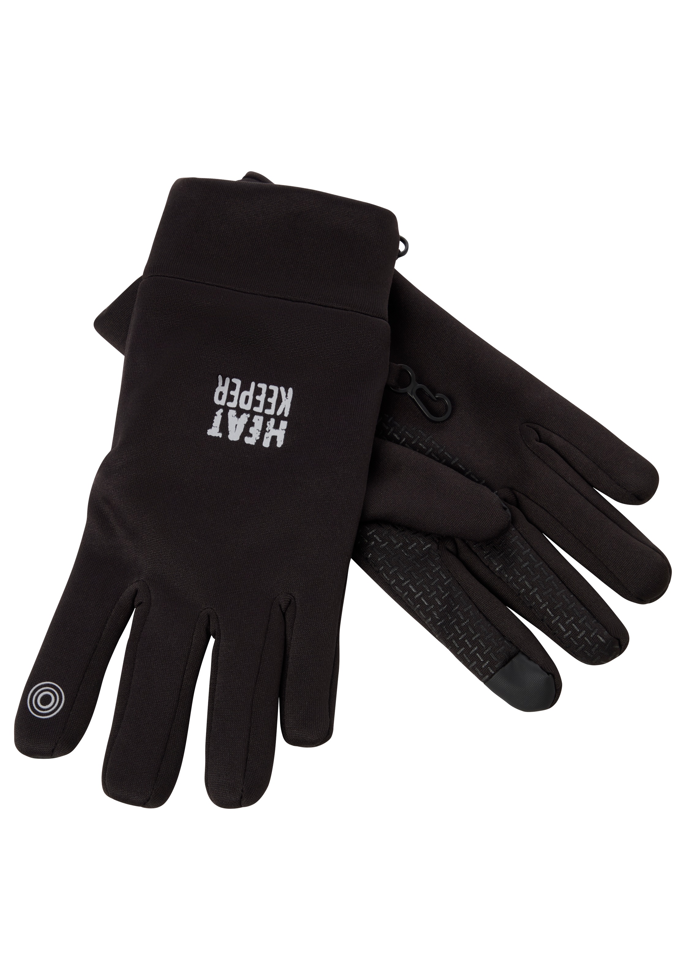 Heatkeeper Fleecehandschuhe, mit Silikon-Finish an der Handfläche und I-Touch-Profile an Daumen