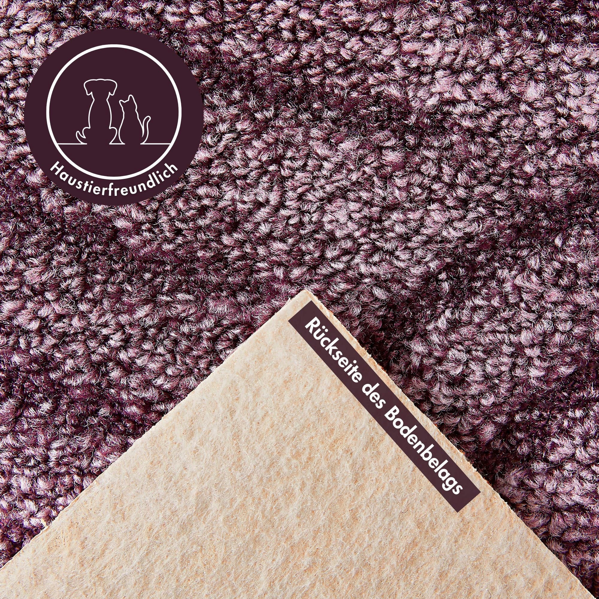 Thumbnail - Andiamo Teppichboden "Emmy, Strukturschlinge, Made in Belgium" rechteckig 9 mm Höhe gemustert, Breite 400 cm, Hoch-Tief ...