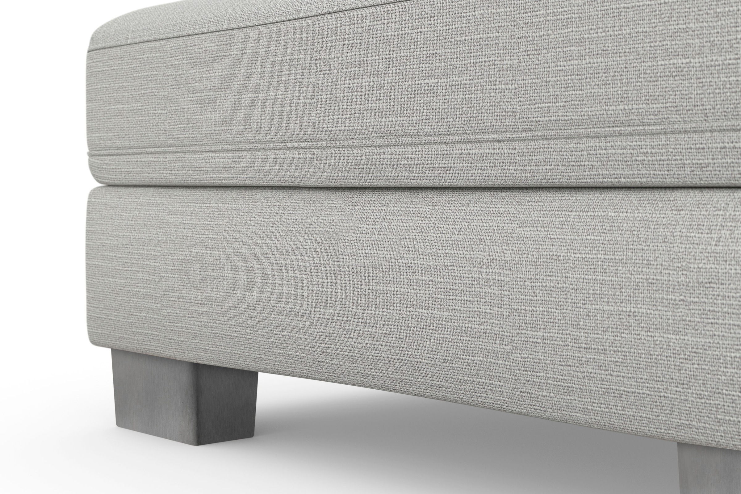 sit&more Wohnlandschaft »Dundee U-Form« mit Federkern und Edelstahlfüßen, wahlweise mit Kopfteilverstellung