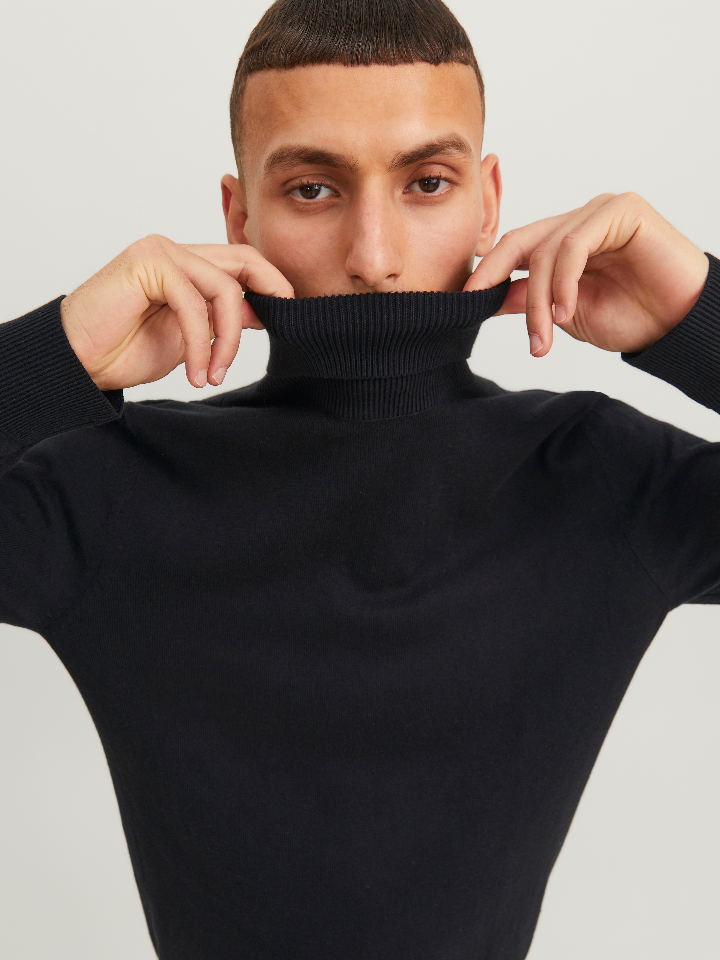 Jack & Jones Rollkragenpullover »JJEEMIL KNIT ROLL NECK NOOS« Baumwollmischung, regular fit
