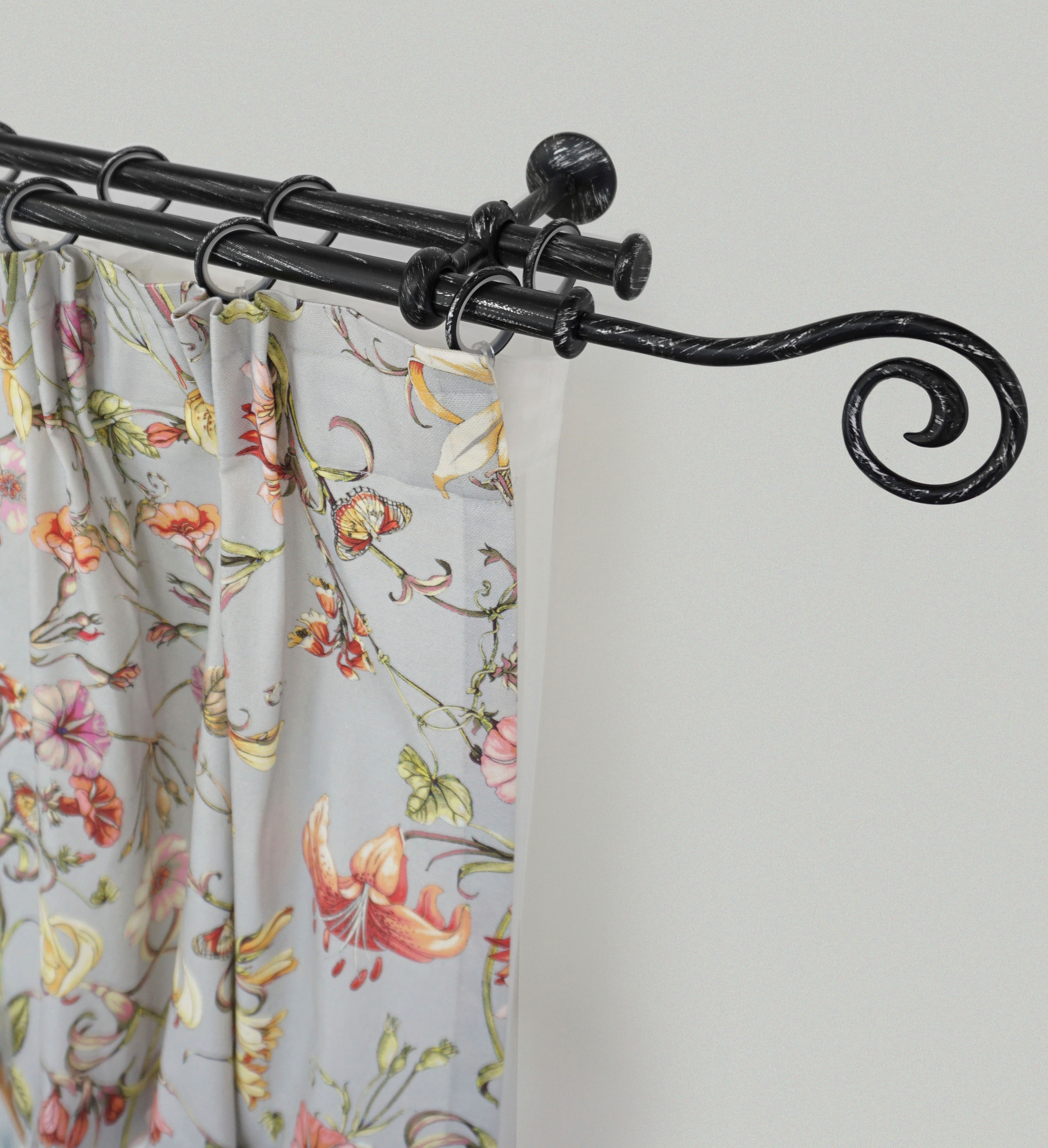 GARESA Gardinenstange "ESPERANCA" Ø 16 mm 2 läufig-läufig Wunschmaßlänge ru günstig online kaufen