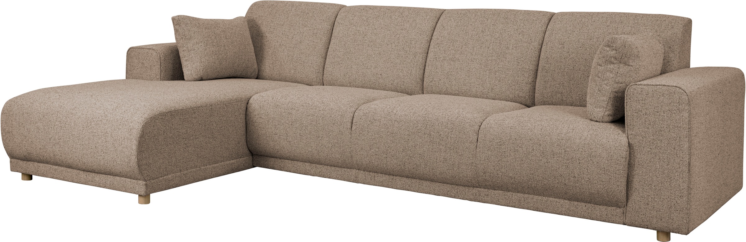 Home affaire Ecksofa »LEMPS wahlweise Recamiere links oder rechts L-Form«, incl. Zierkissen, Stellmaße 297x162 cm