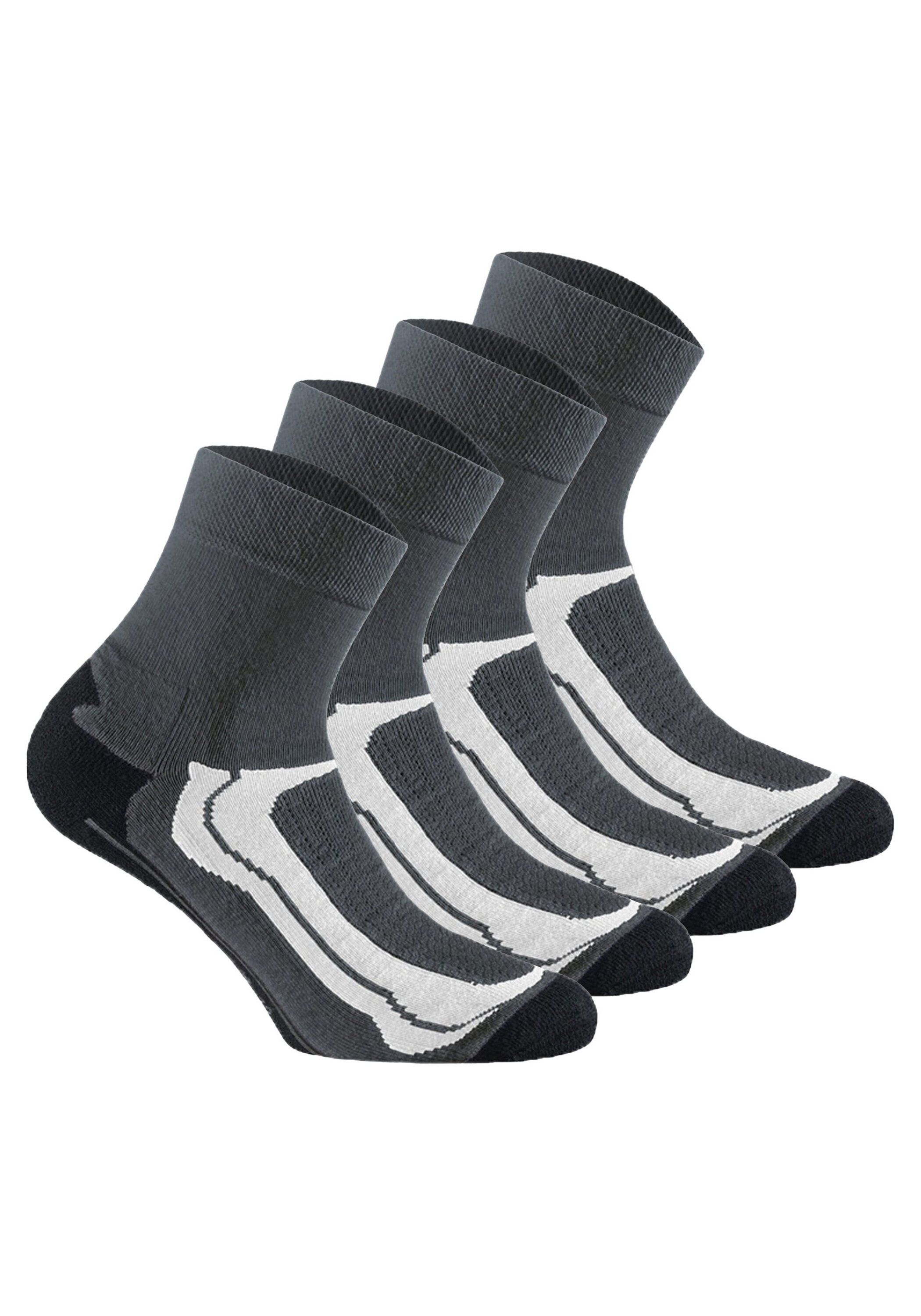 Rohner Socks Sneakersocken "Socken Basic Quarter Sport 4er Pack"