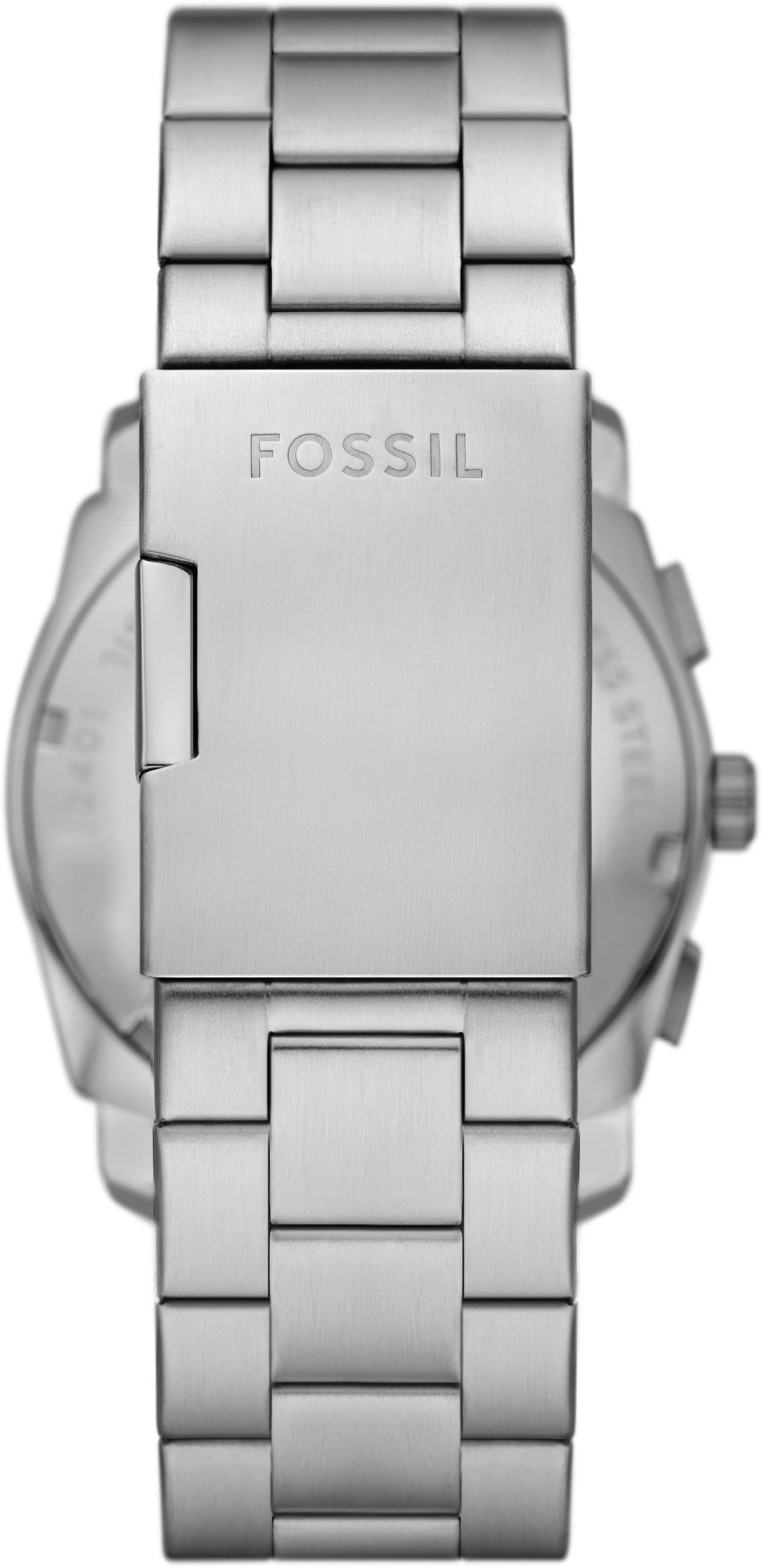 Fossil Chronograph »MACHINE«, Quarzuhr, Armbanduhr, Herrenuhr, Edelstahlarmband, analog, Tag