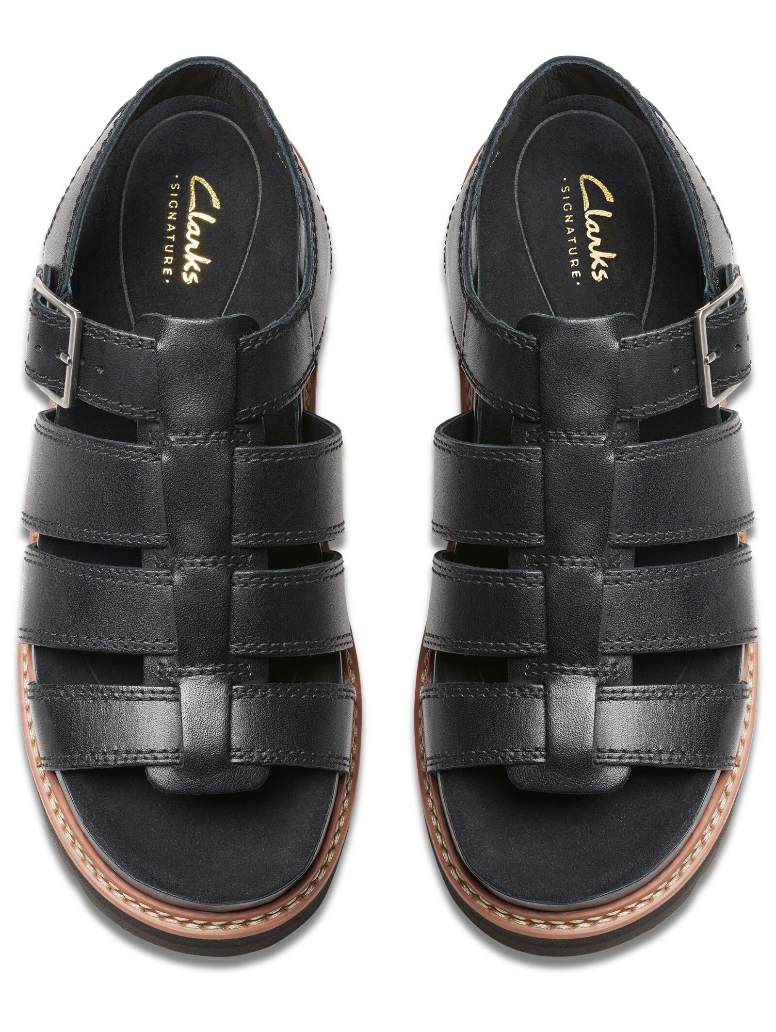 Clarks Plateausandaletten »Clarks Sandalen Leder«