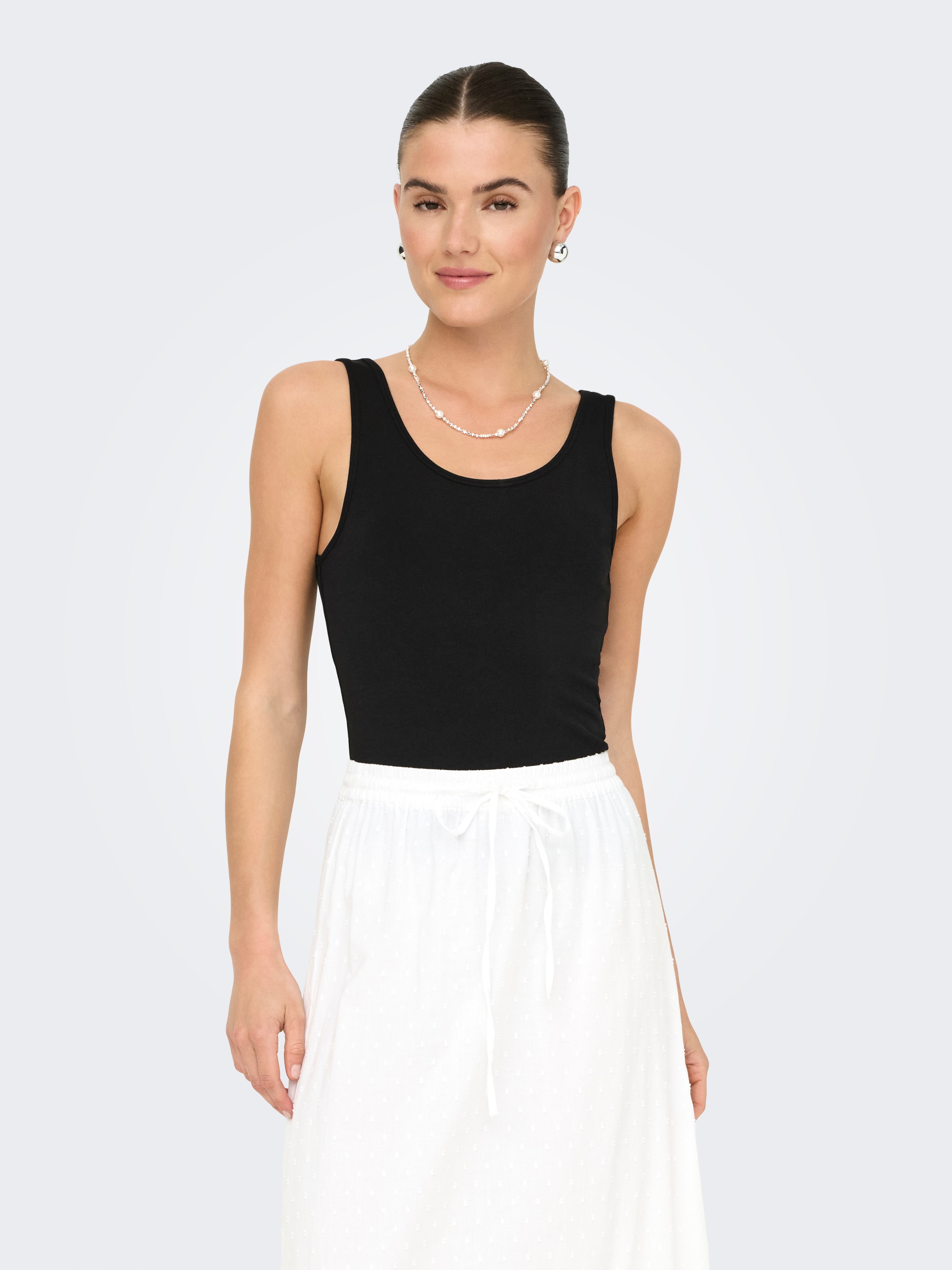 Thumbnail - ONLY Tanktop "ONLLIVE LOVE S/L TANK TOP 2-PACK CS JRS" Packung, 2er-Pack, 2 Stk. tlg.