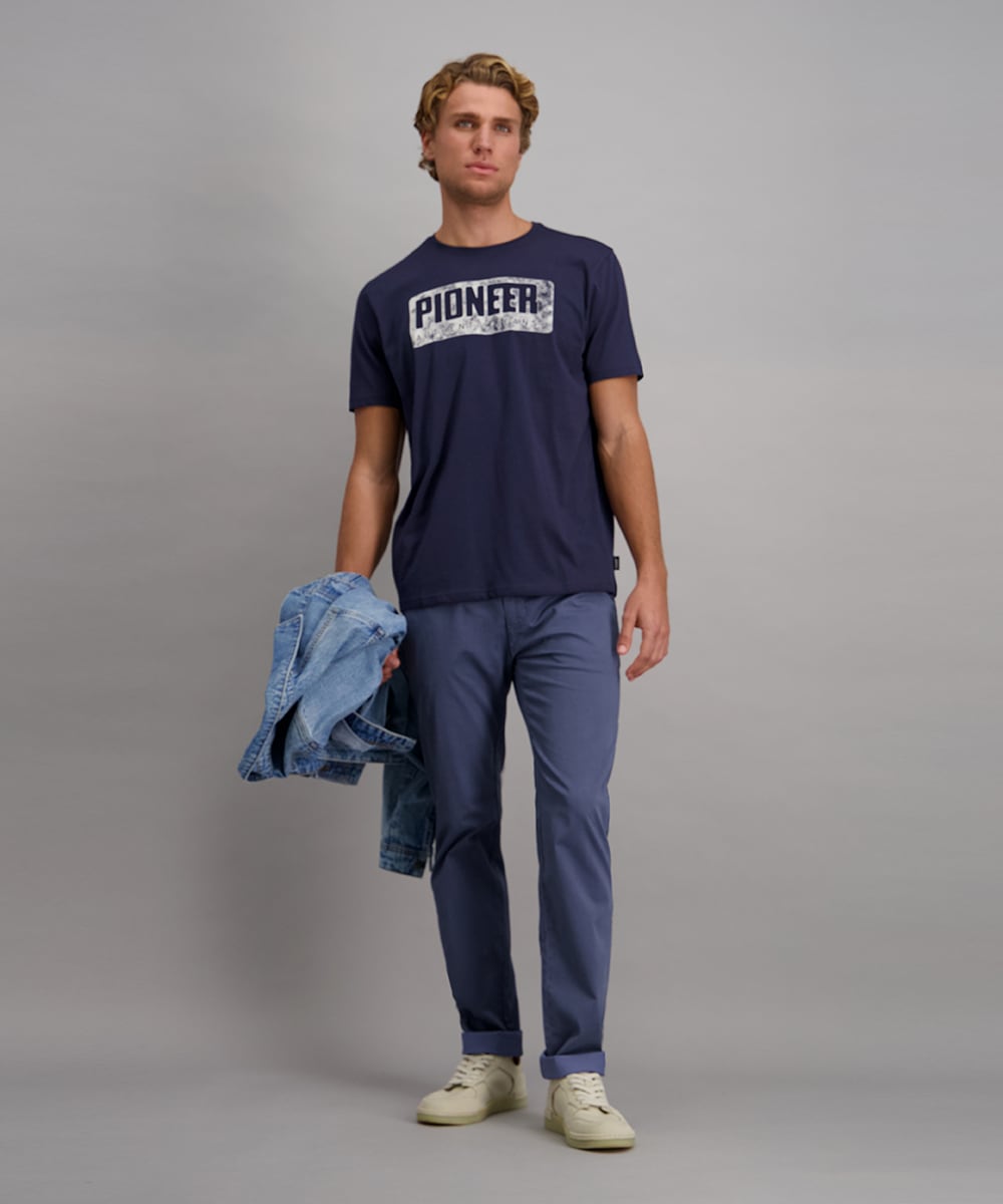 Pioneer Authentic Jeans T-Shirt mit Logo Print