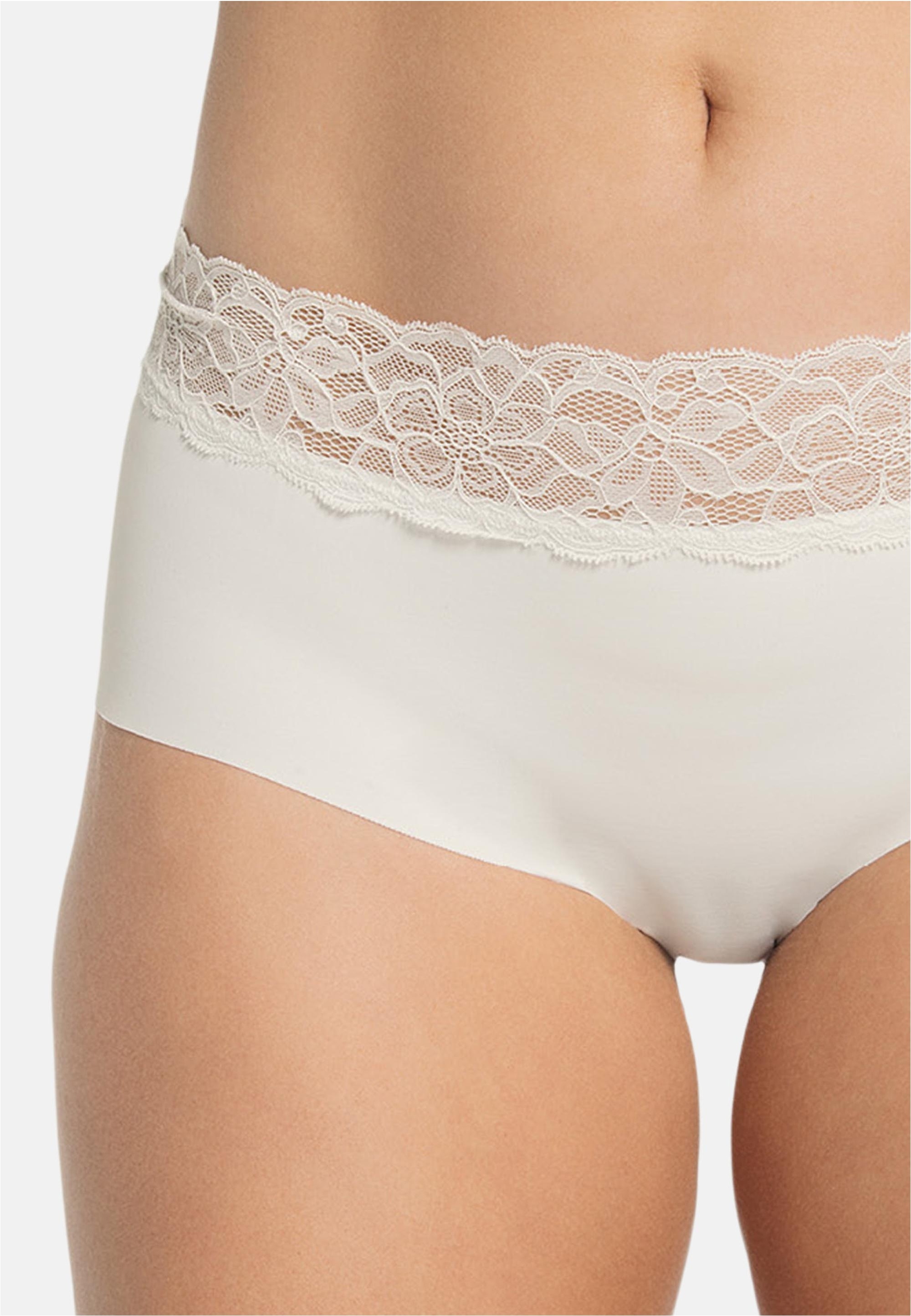LEONISA Panty, mit floralem Spitzenbesatz