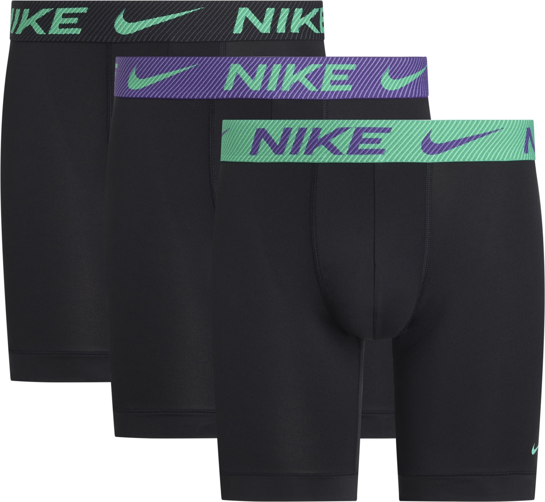 NIKE Underwear Boxer "BOXER BRIEF LONG 3PK", 3er-Packer Packung, mit Elasti günstig online kaufen
