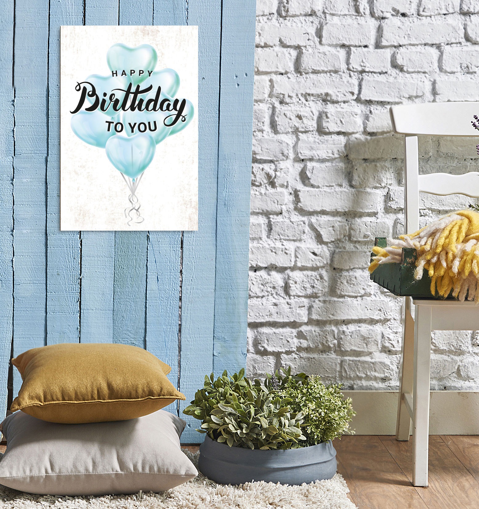 queence Metallbild "Birthday", Schriftzüge-Schriftzug-Sprüche-Sprüche & Tex günstig online kaufen