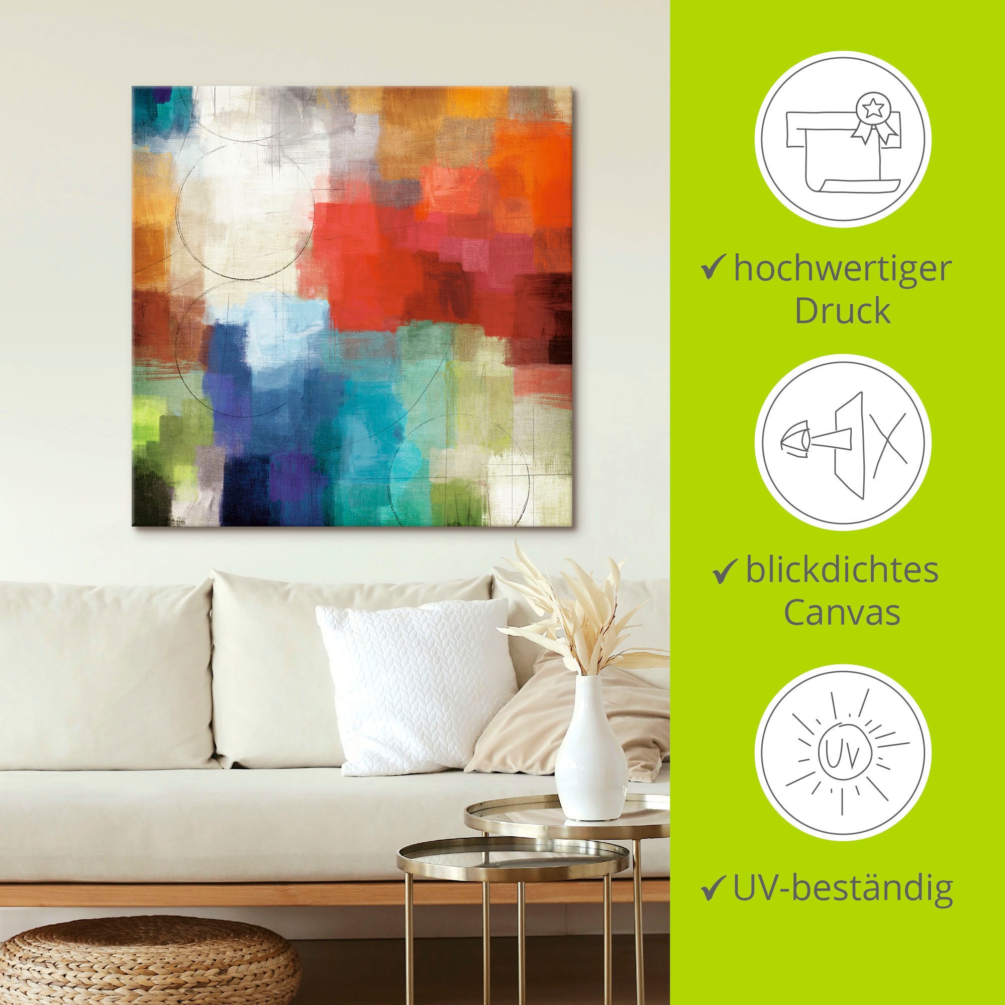 Artland Wandbild »Jahreszeiten«, Gegenstandslos, (1 St.), als Leinwandbild, Poster in verschied. Größen