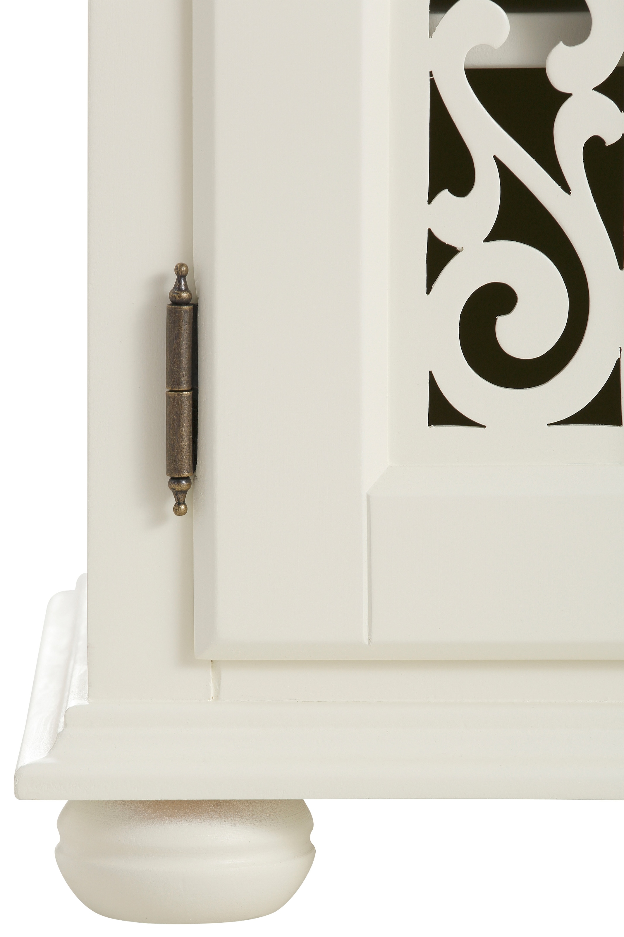 Home affaire Sitzbank »Arabeske«, mit Fräsungen auf den Türfronten, Kugelholzfüße, Breite 120 cm