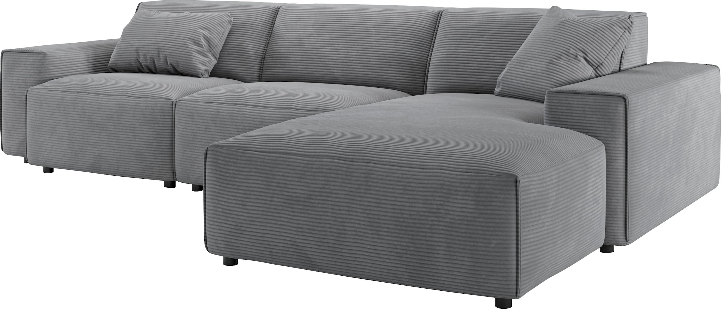 andas Ecksofa »Glimminge auch in Breitcord, Feincord, Bouclé + Easy care-Bezug«, L-Form, Breite 294, Zierkissen