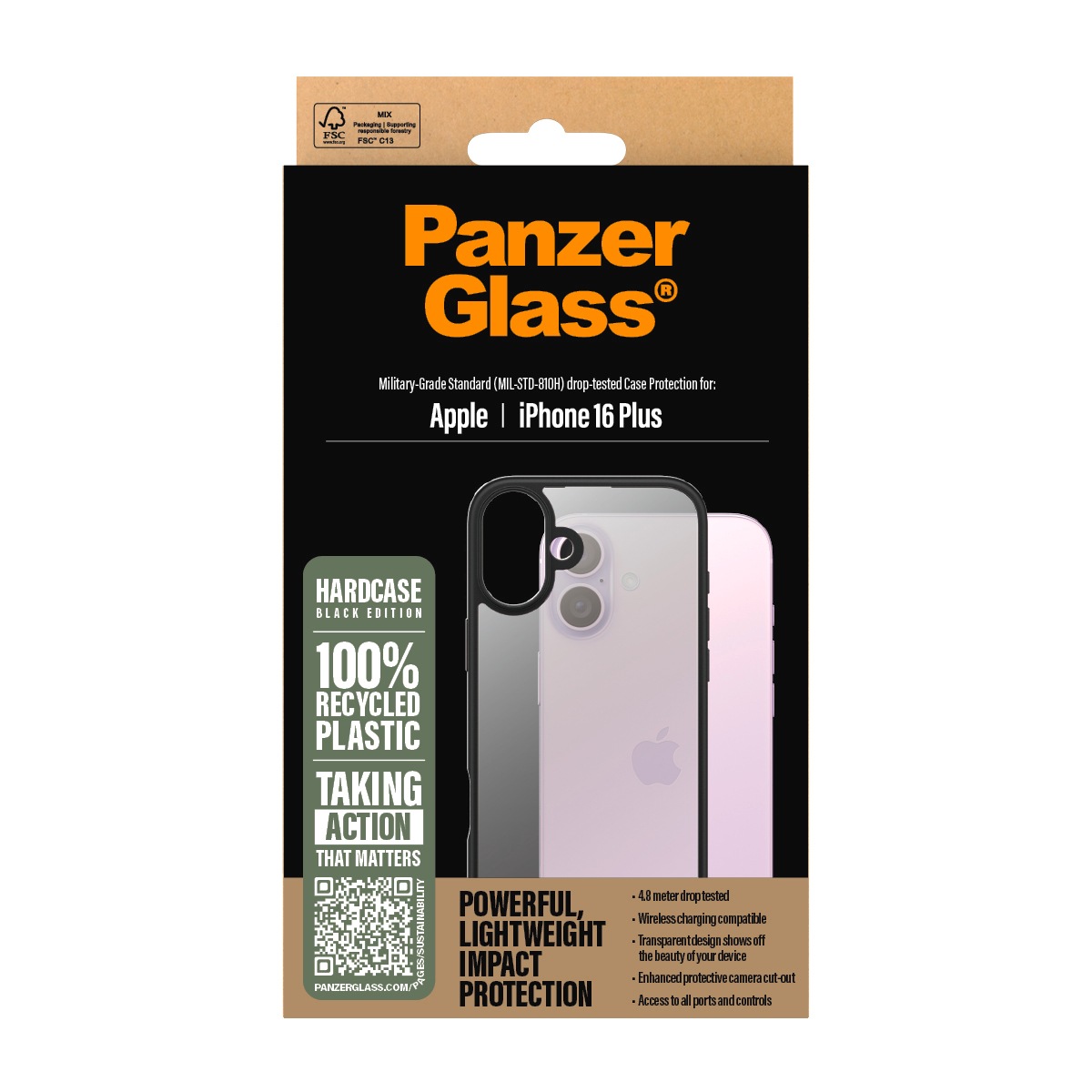 CARE by PanzerGlass Handyhülle »HardCase für Apple iPhone 16 Plus«, Backcover, Schutzhülle, Handyschutzhülle, Case, Schutzcase, stoßfest