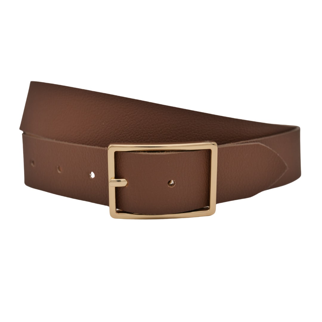 Ledergürtel ANNAMATONI "AnnaMatoni Ledergürtel Lia Ledergürtel Lia", Damen, Gr. TW105 - 120cm Gesamtlänge, braun (braun 690), 100% Leder, Gürtel Ledergürtel