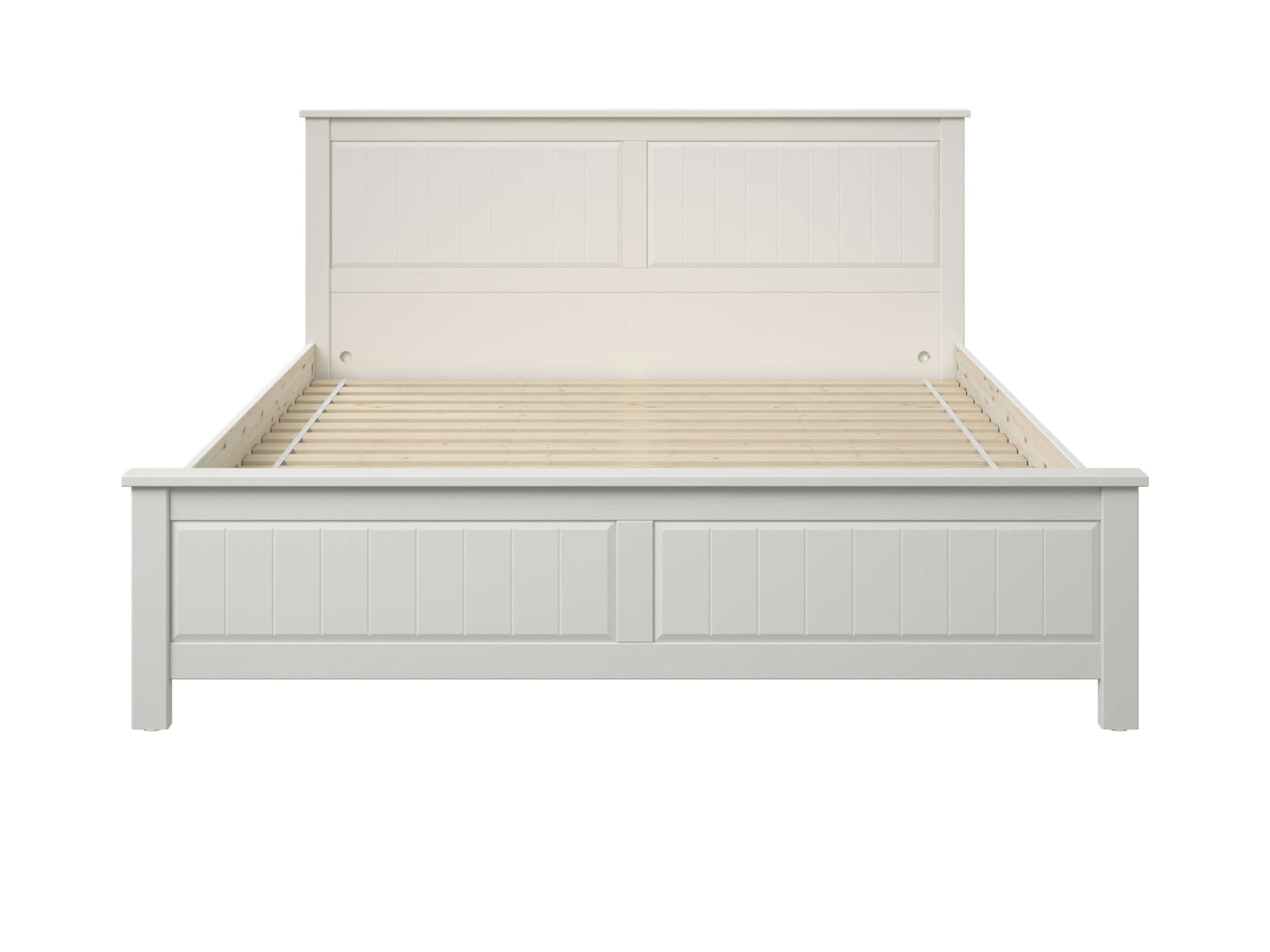 OTTO home Massivholzbett »Northwood, Landhausstil, mit Lamellen und Kassetten, Made in EU« Liegefläche 180x200cm,  inklusive Lattenrost, stilvolles Design, Schubkasten optional (748832)