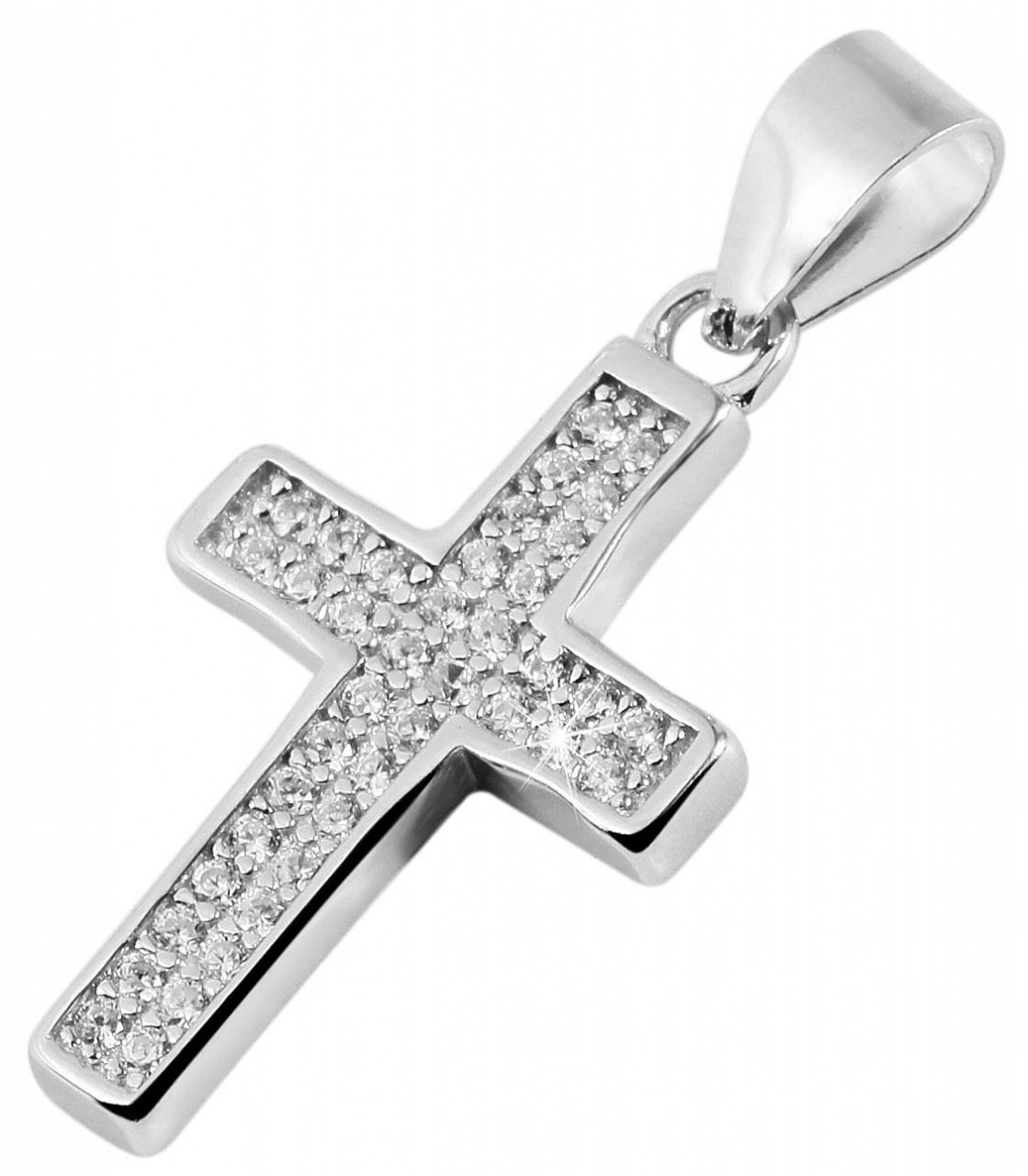 Adelia´s Kettenanhänger »Neuheit 2025 - stylischer Kreuz Anhänger aus 925 Sterling Silber«