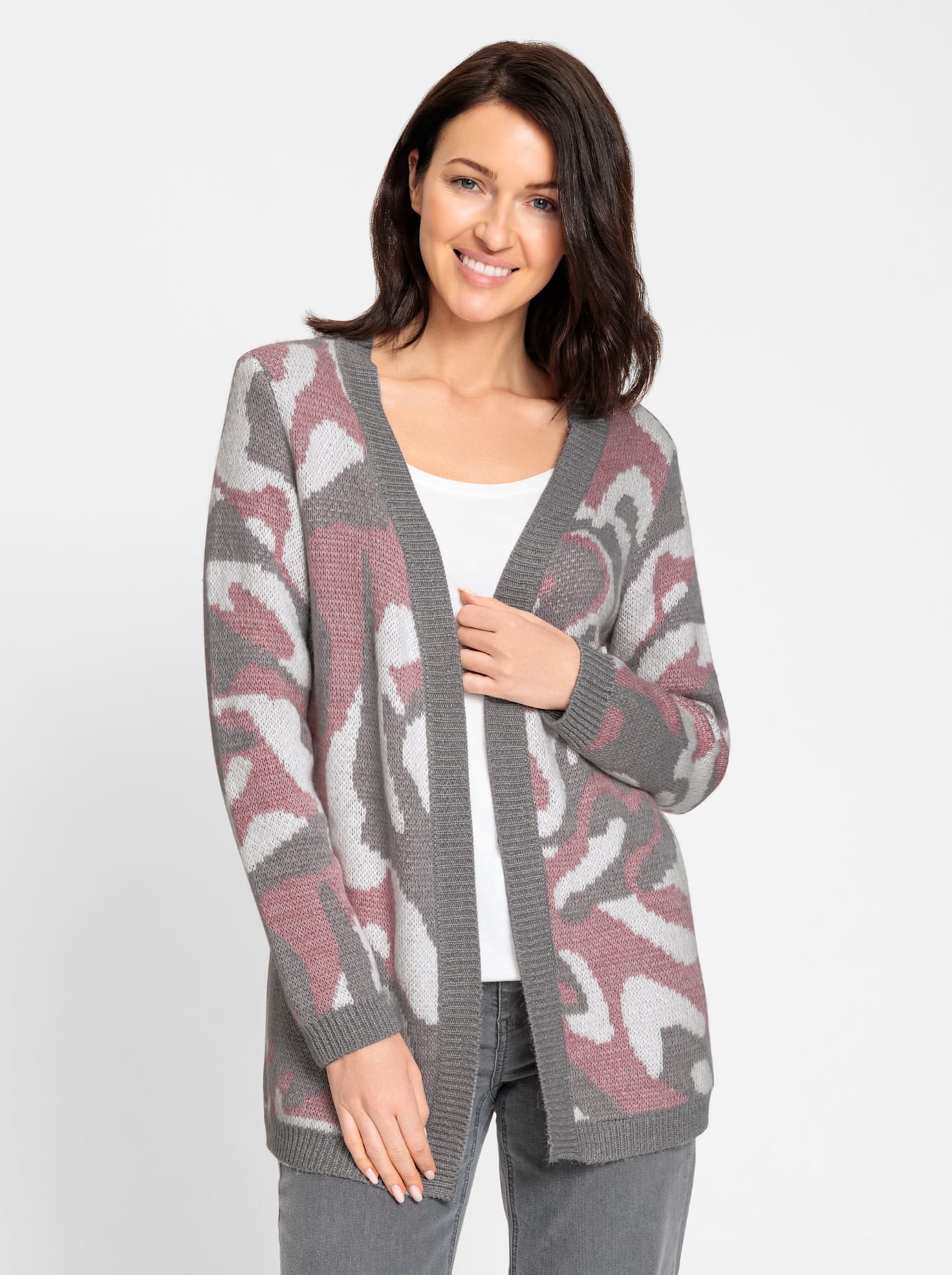 Inspirationen Jacquardstrickjacke